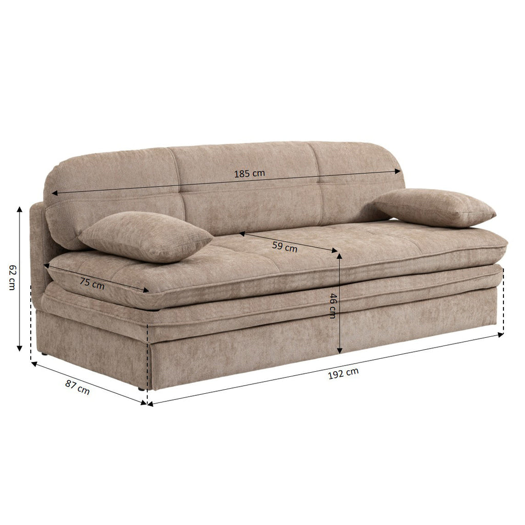 CILA Upholstered Sofa Bench – Brown