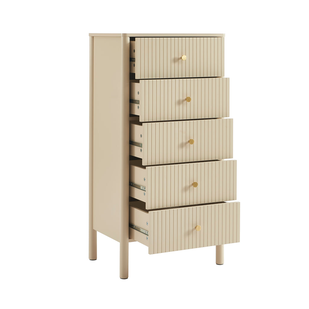 CLEO Lacquered Chest of Drawers – Beige