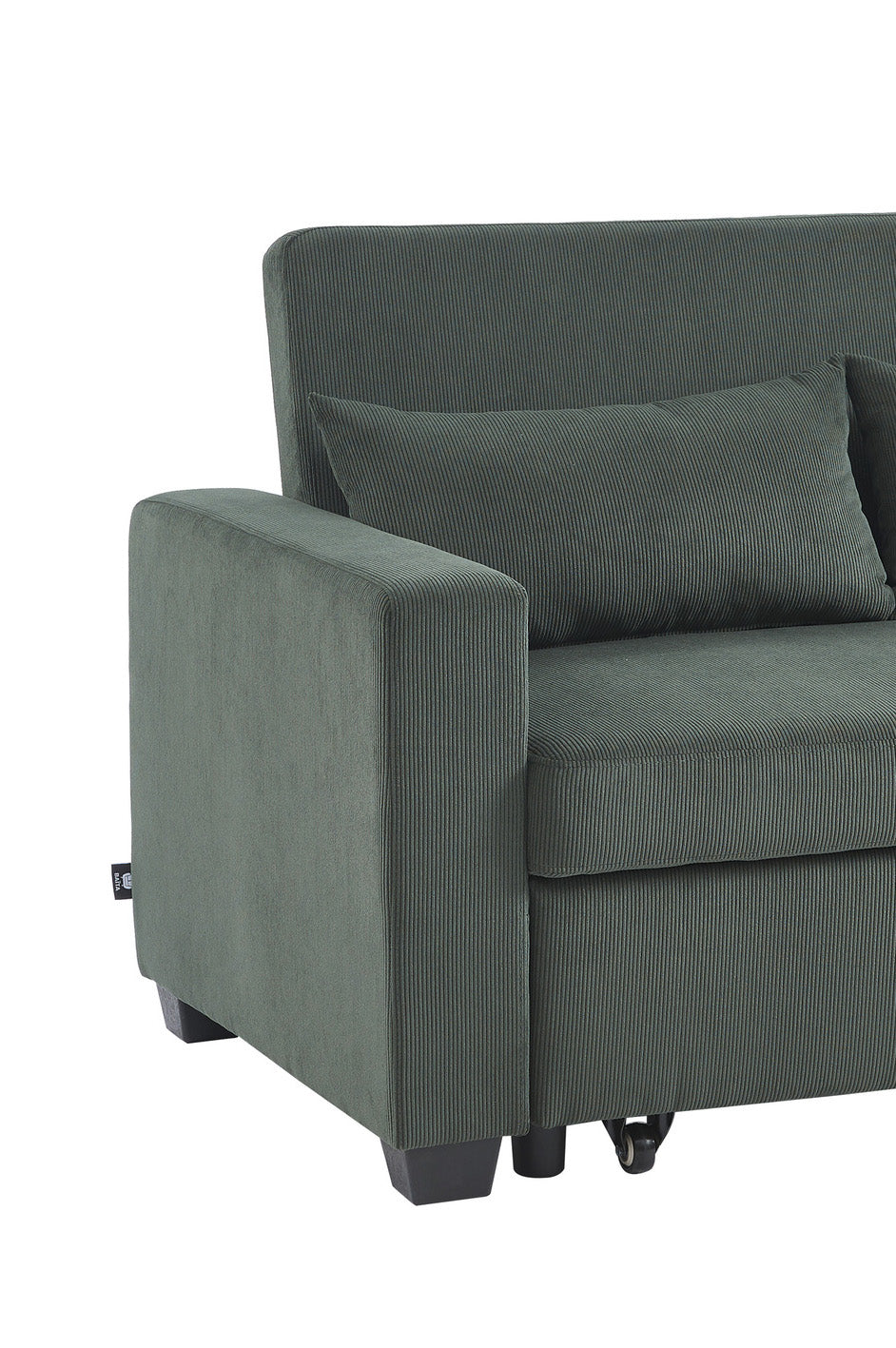 EVA 67" Convertible Sofa Bed - Green