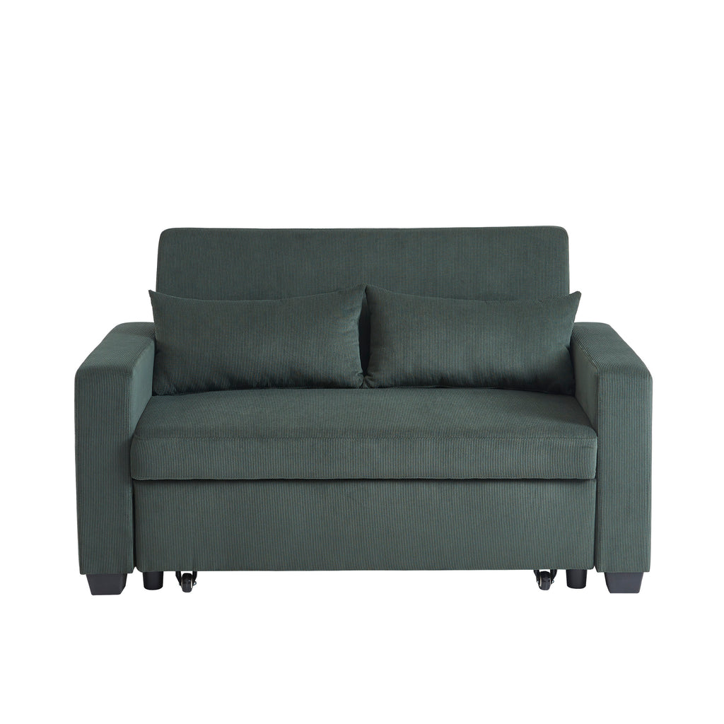 EVA 67" Convertible Sofa Bed - Green