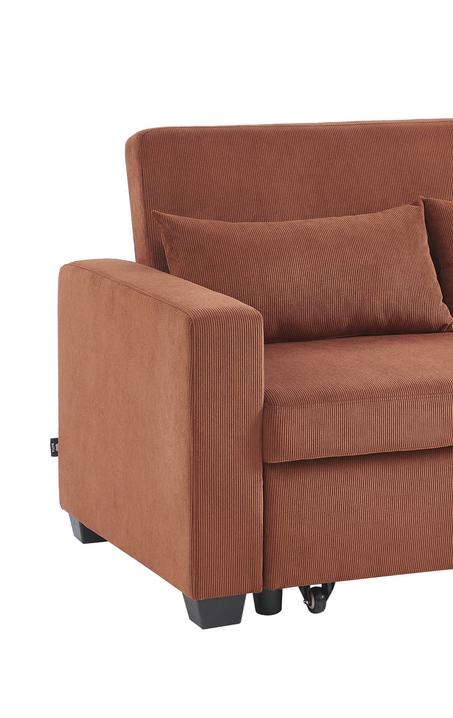 EVA 67" Convertible Sofa Bed - Terracotta