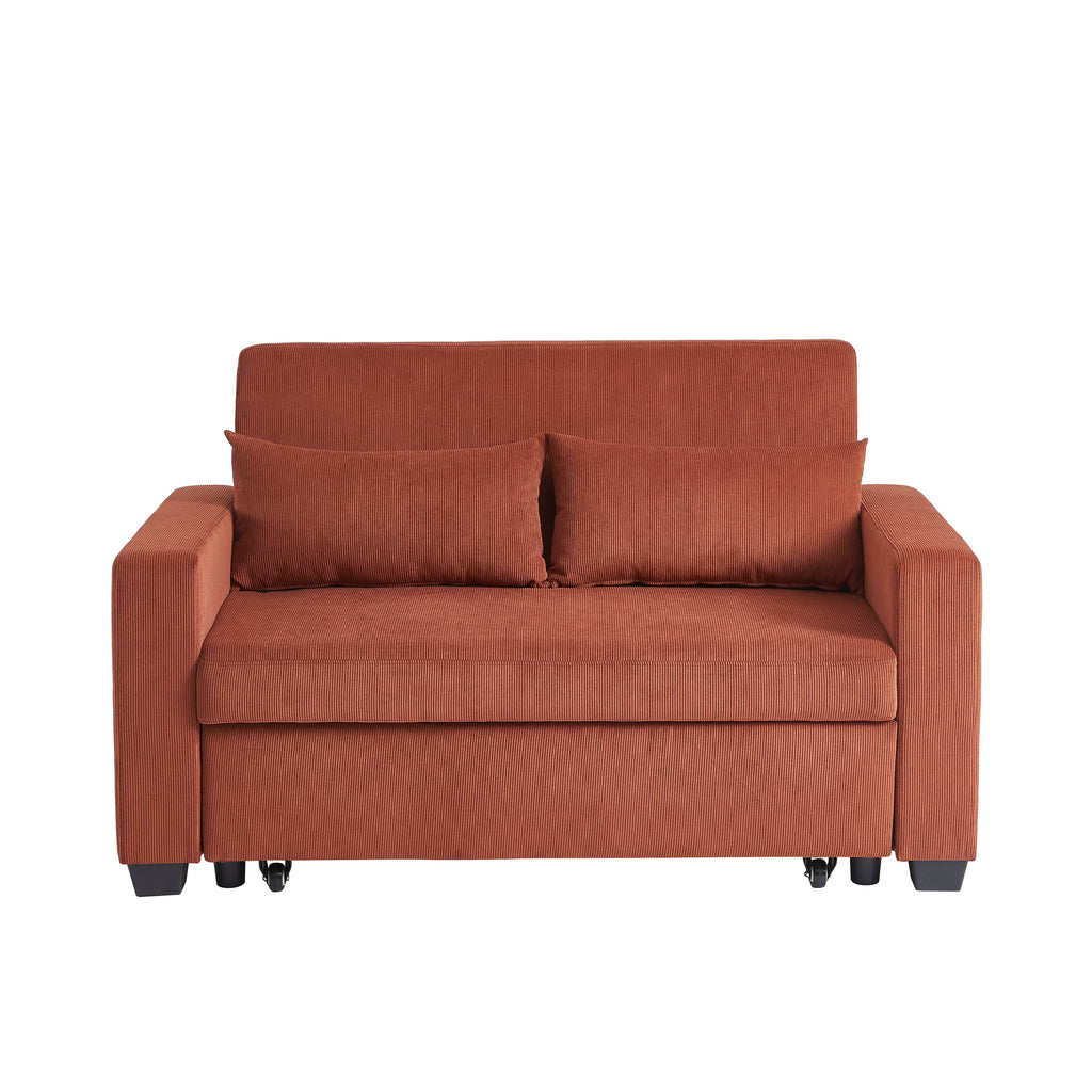 EVA 67" Convertible Sofa Bed - Terracotta