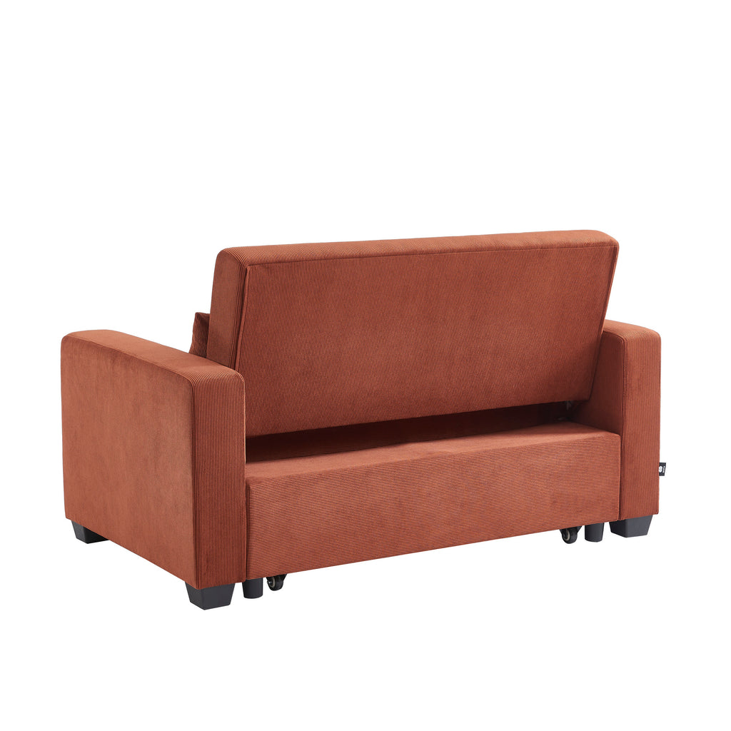 EVA 67" Convertible Sofa Bed - Terracotta