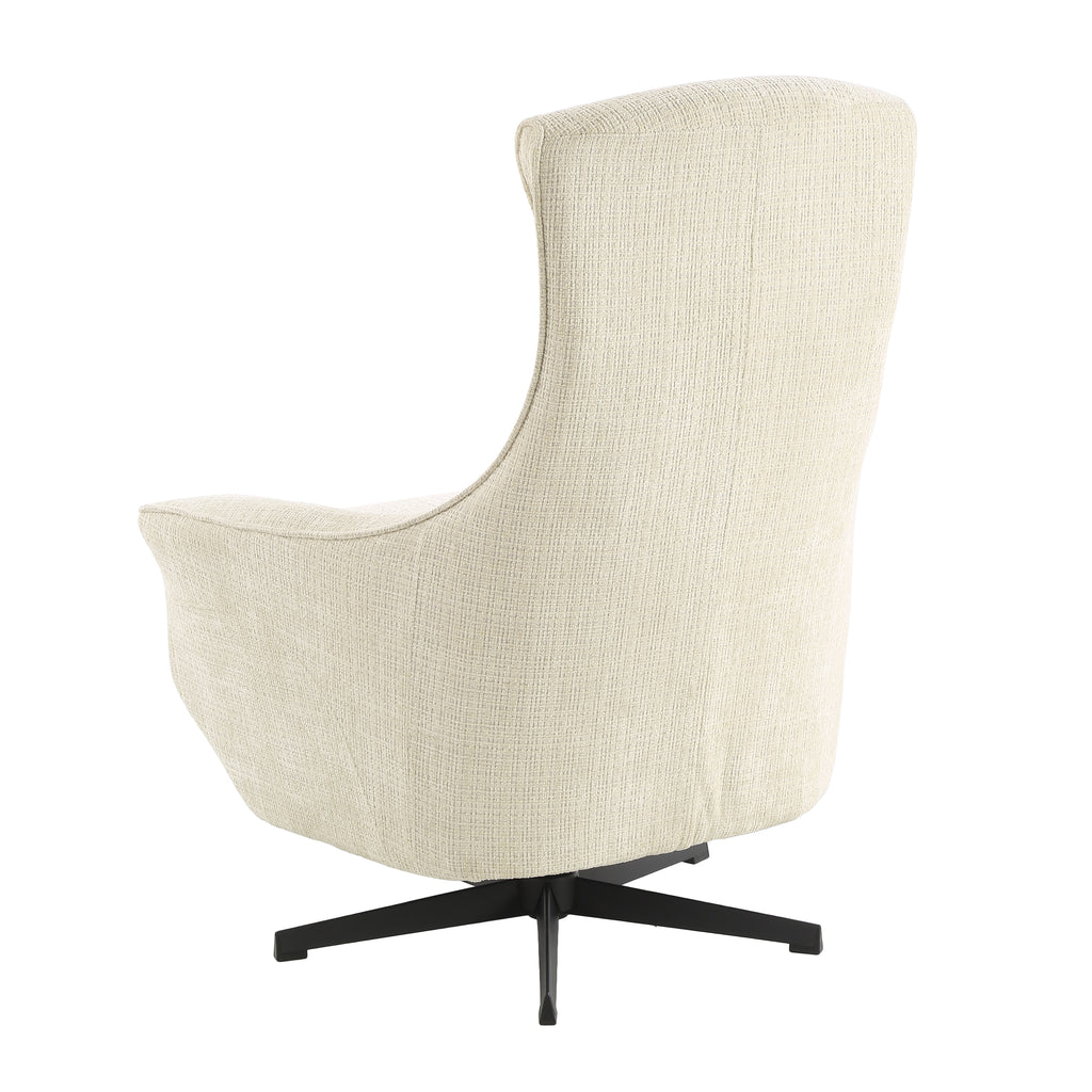 Electric Recliner Swivel Armchair Cochyre 1 Seater Fabric Light – Beige