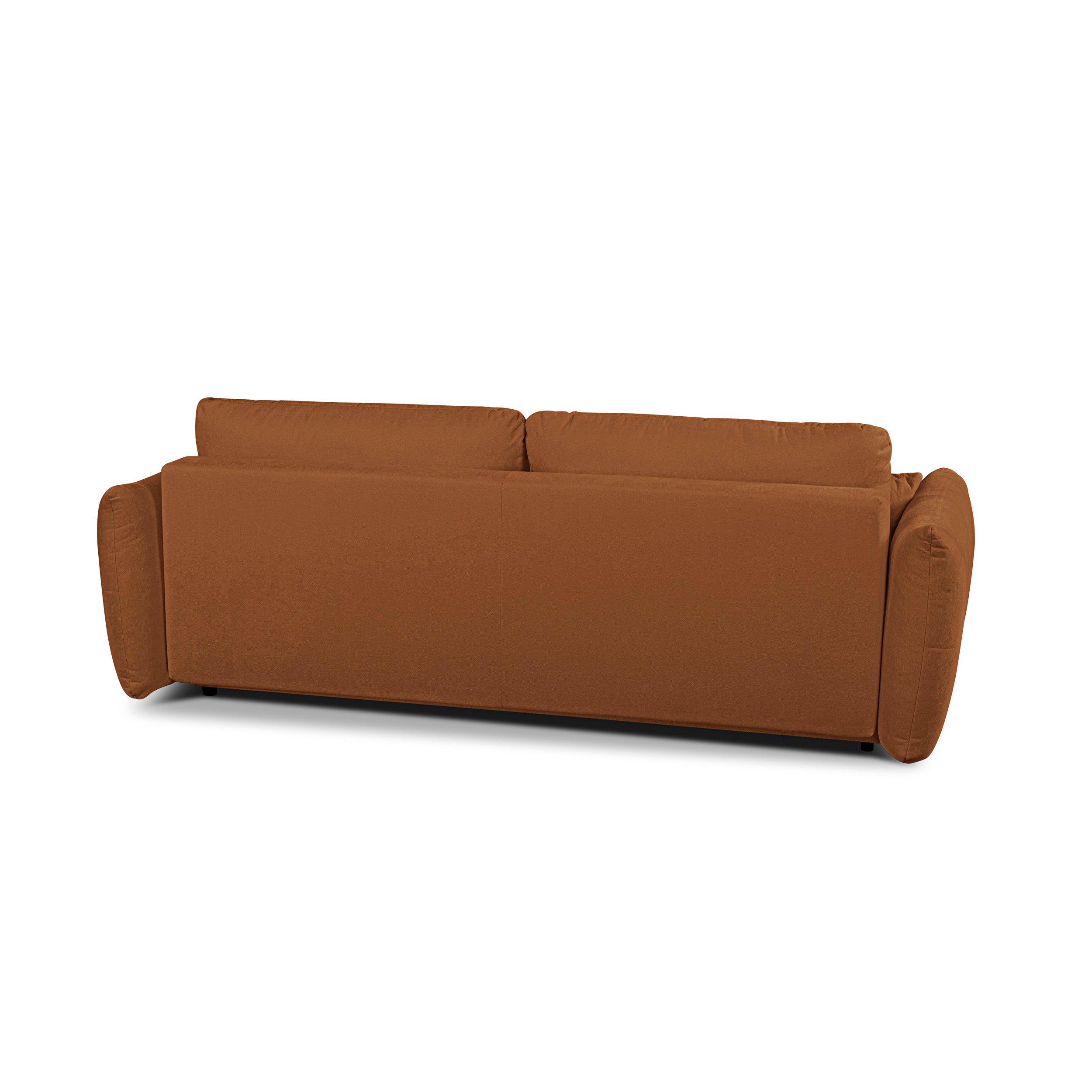 COMO 96.5'' 3-Seater Convertible Sofa Bed - Terracotta