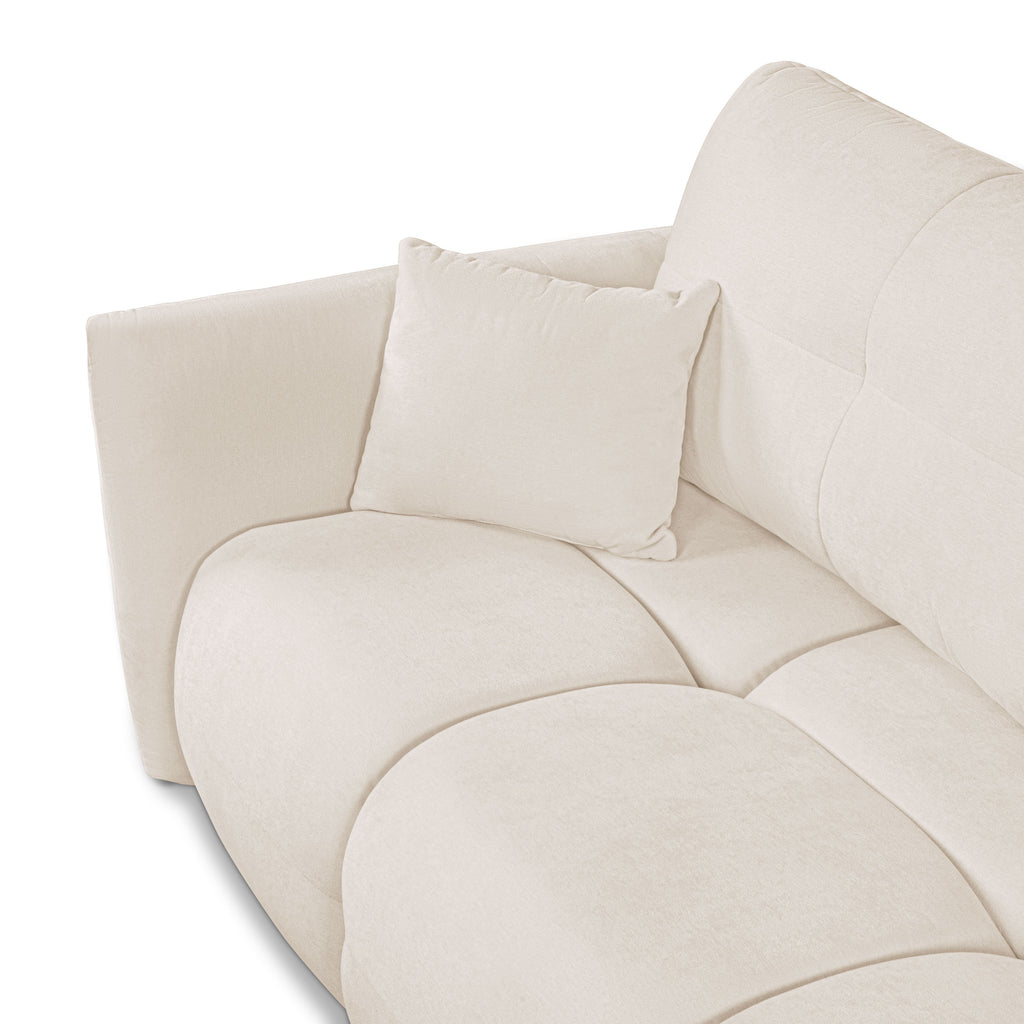 COMO Fabric Convertible Straight Sofa – Beige