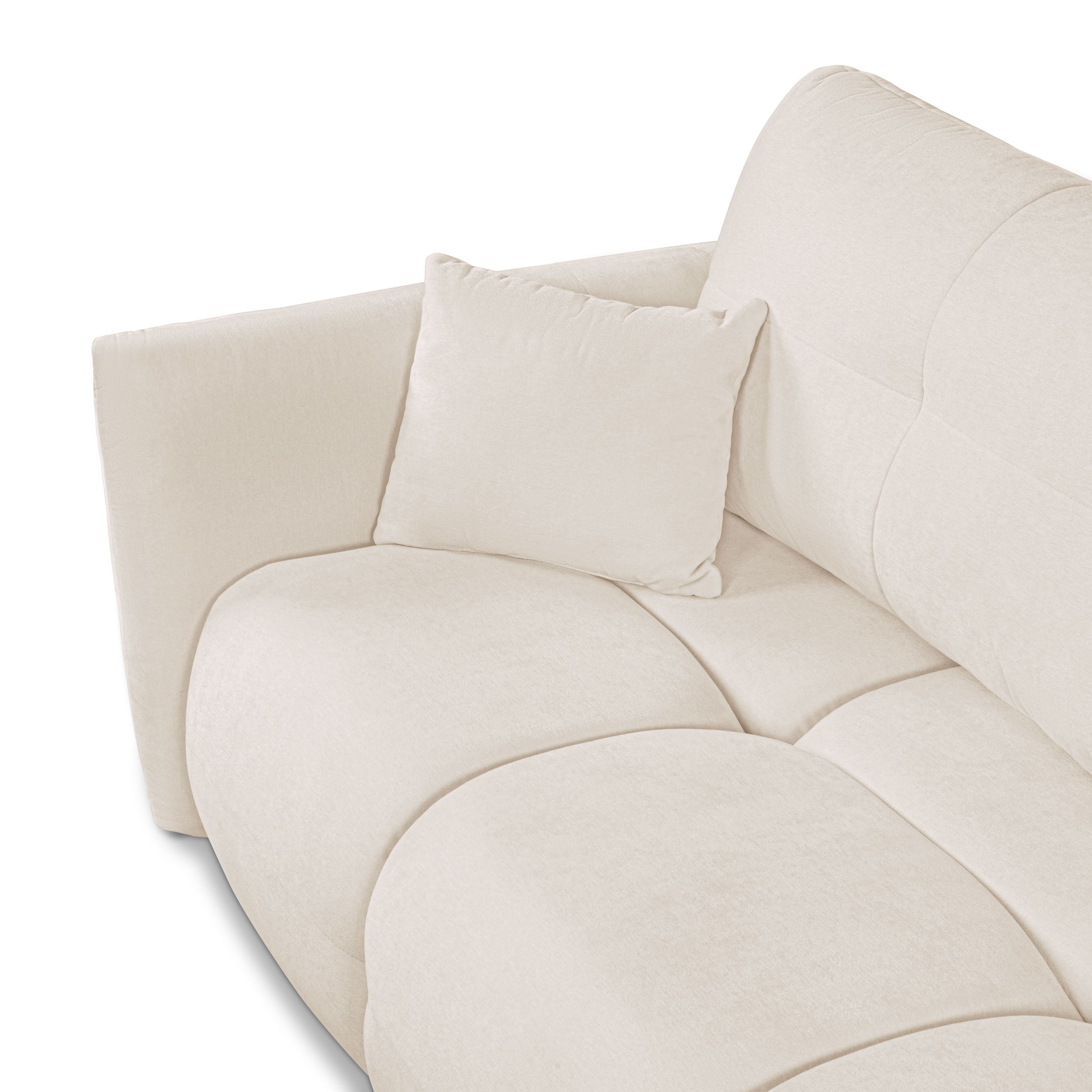 COMO Fabric Convertible Straight Sofa – Beige