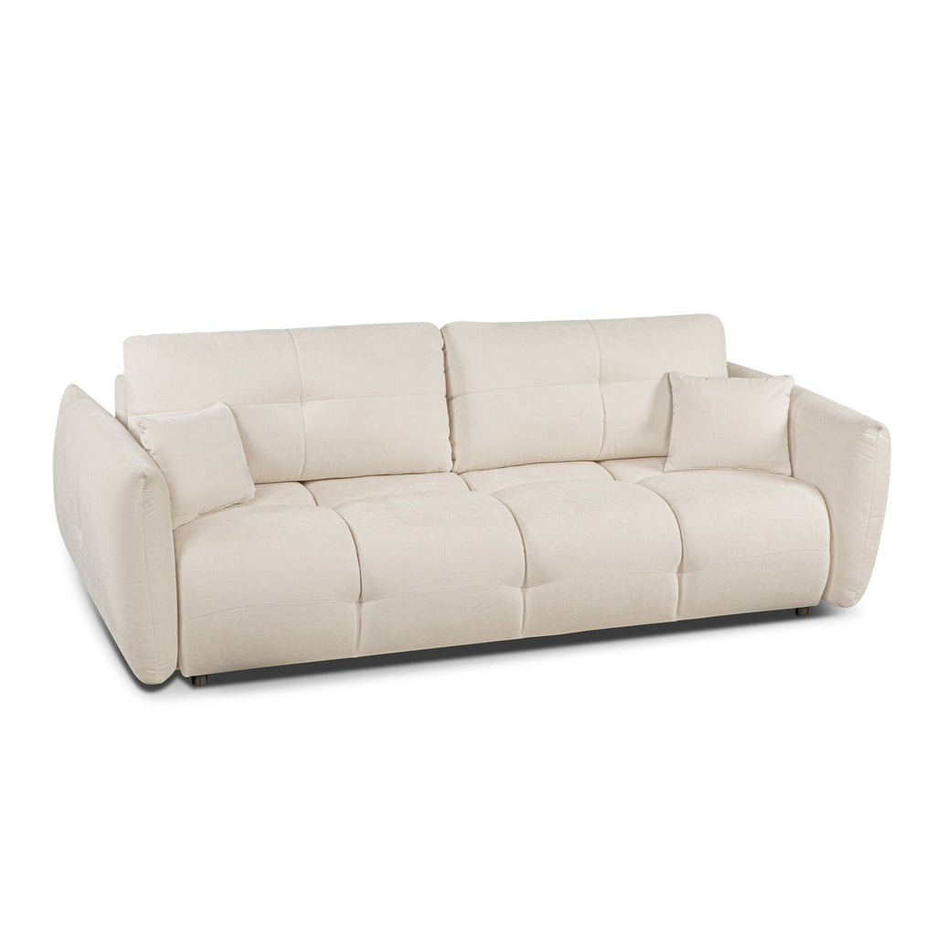 COMO Fabric Convertible Straight Sofa – Beige