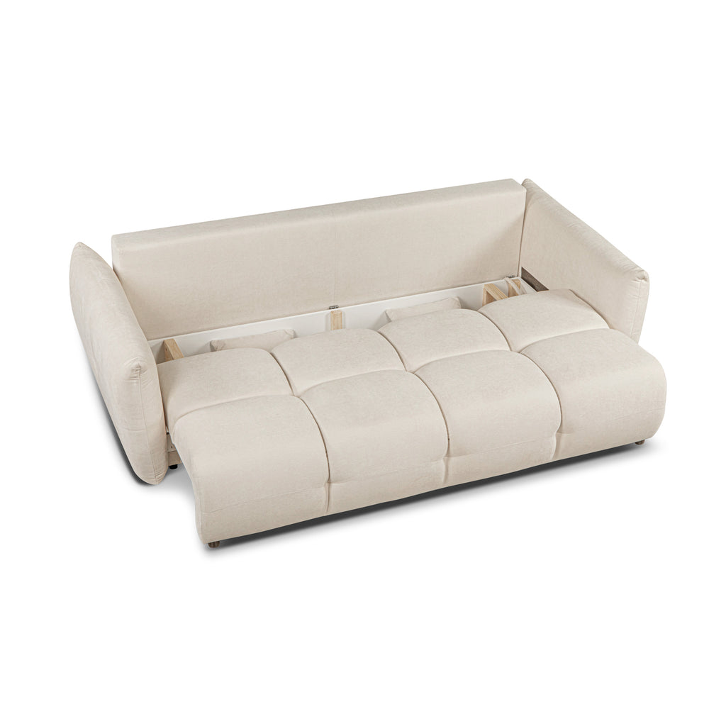 COMO Fabric Convertible Straight Sofa – Beige
