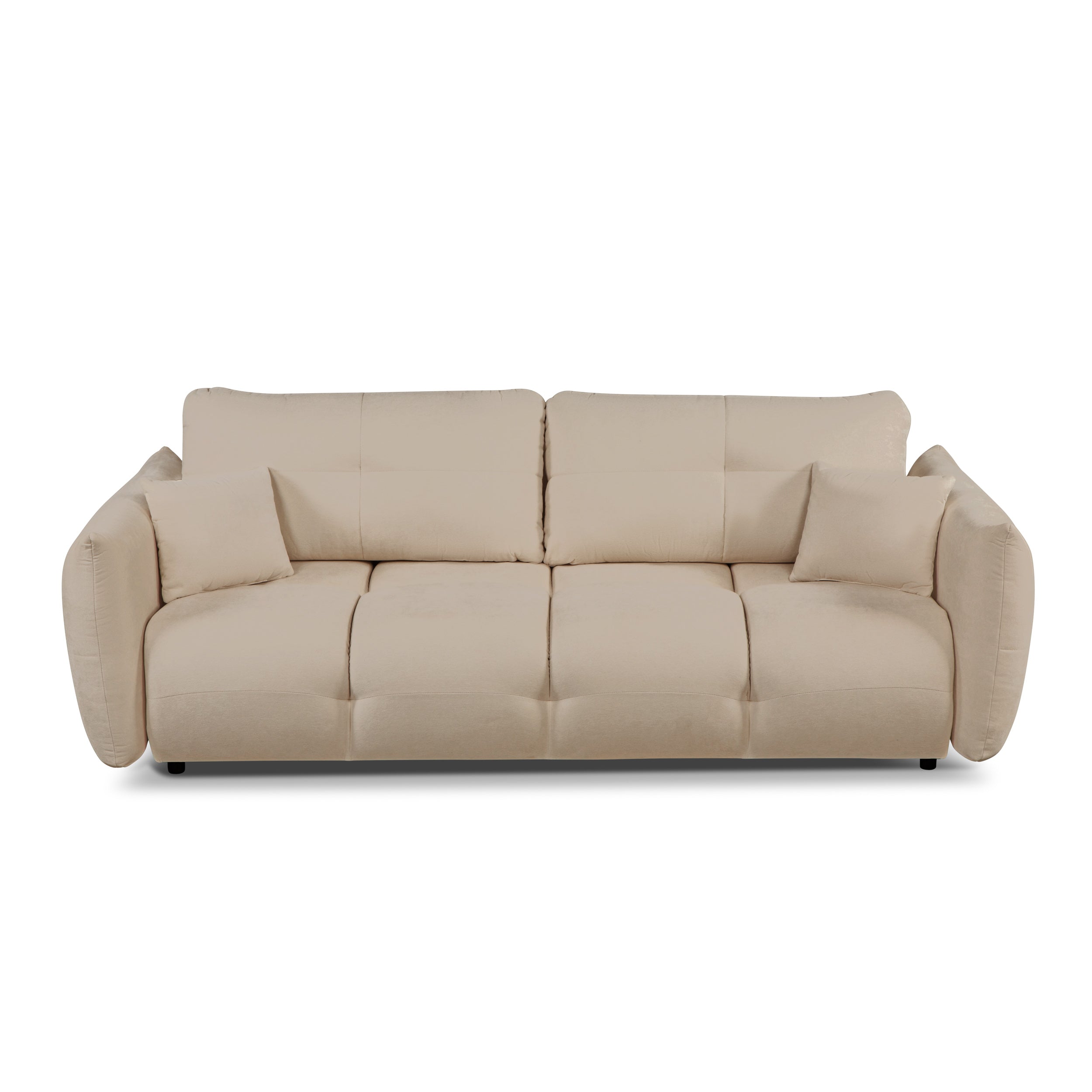 COMO Fabric Convertible Straight Sofa – Greige