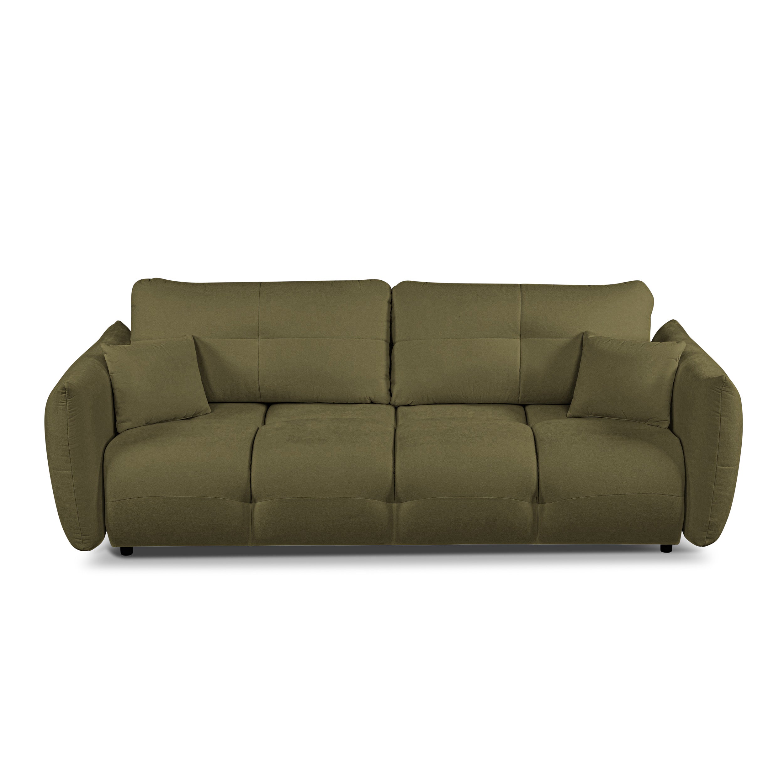 COMO 96.5'' 3-Seater Convertible Sofa Bed - Green
