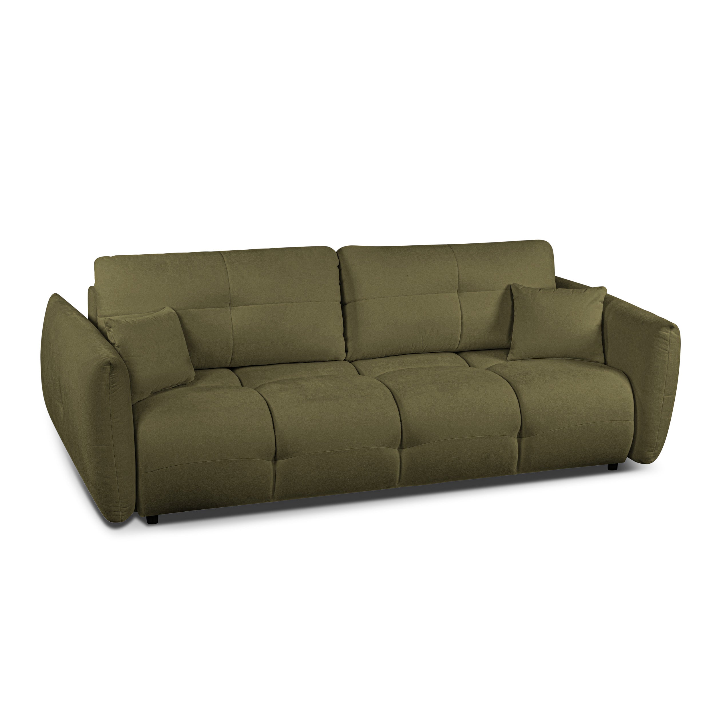 COMO 96.5'' 3-Seater Convertible Sofa Bed - Green
