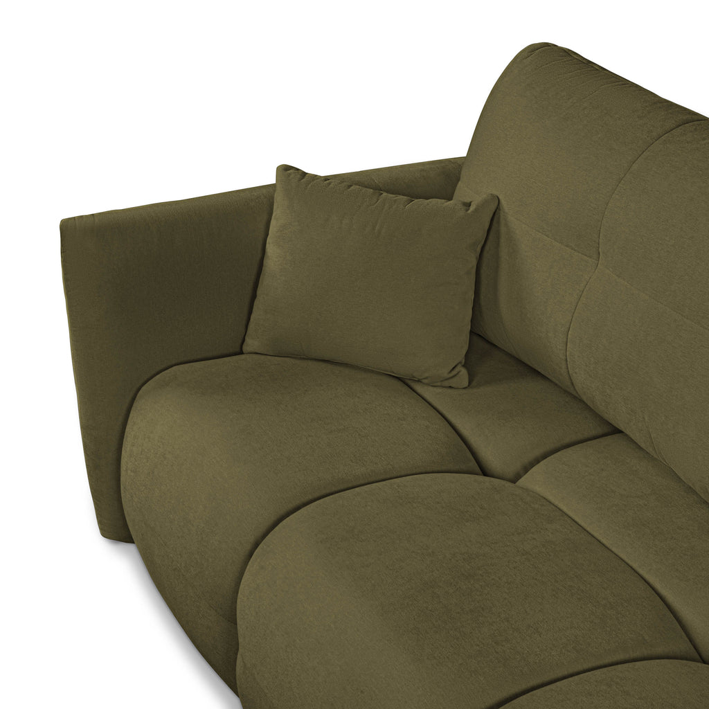 COMO 96.5'' 3-Seater Convertible Sofa Bed - Green