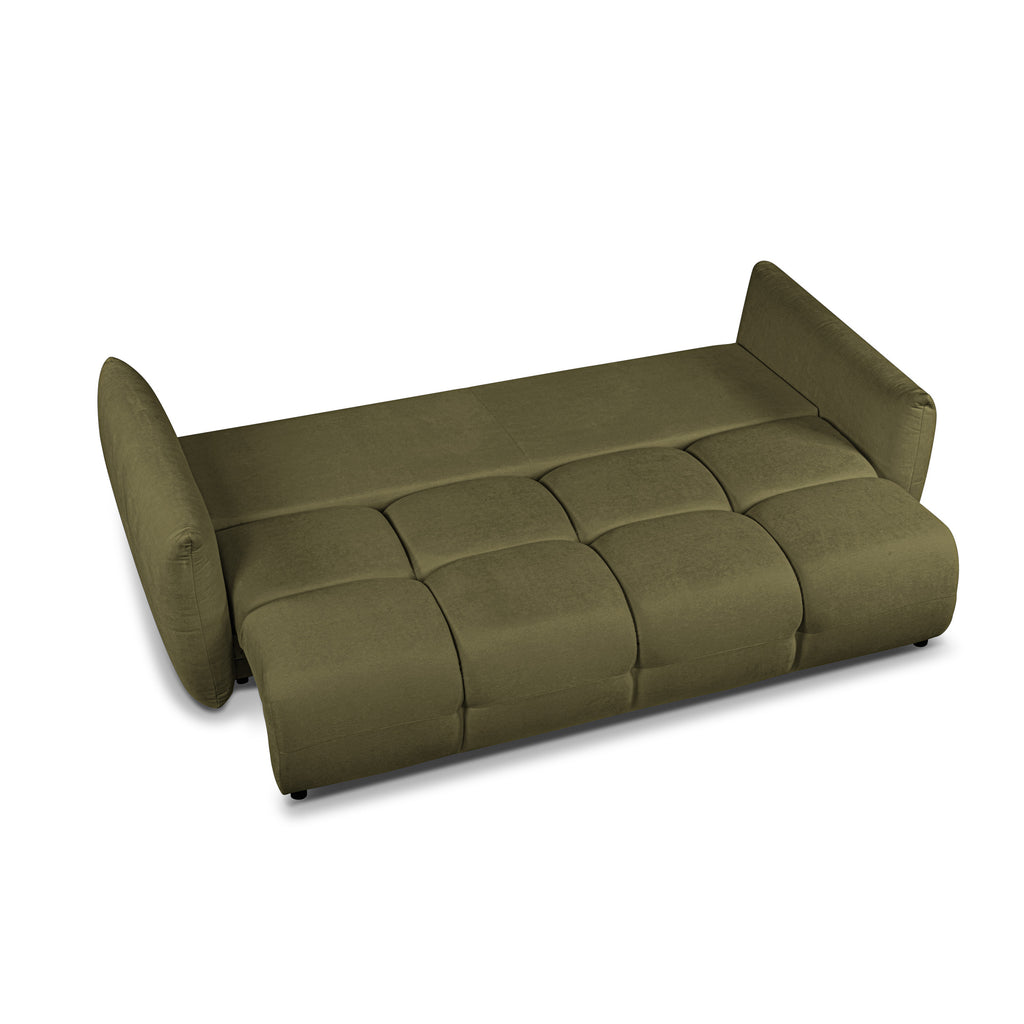 COMO 96.5'' 3-Seater Convertible Sofa Bed - Green