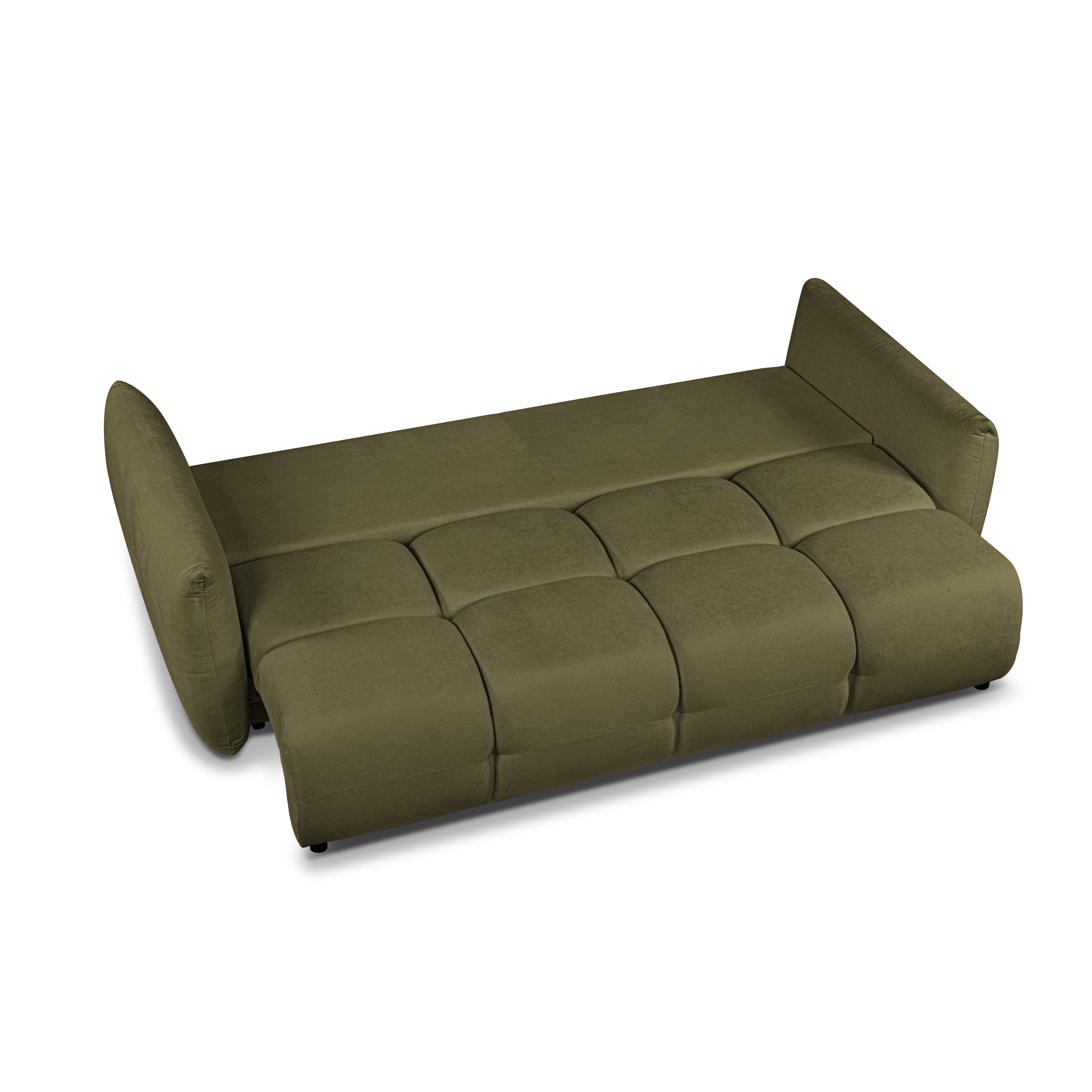 COMO 96.5'' 3-Seater Convertible Sofa Bed - Green