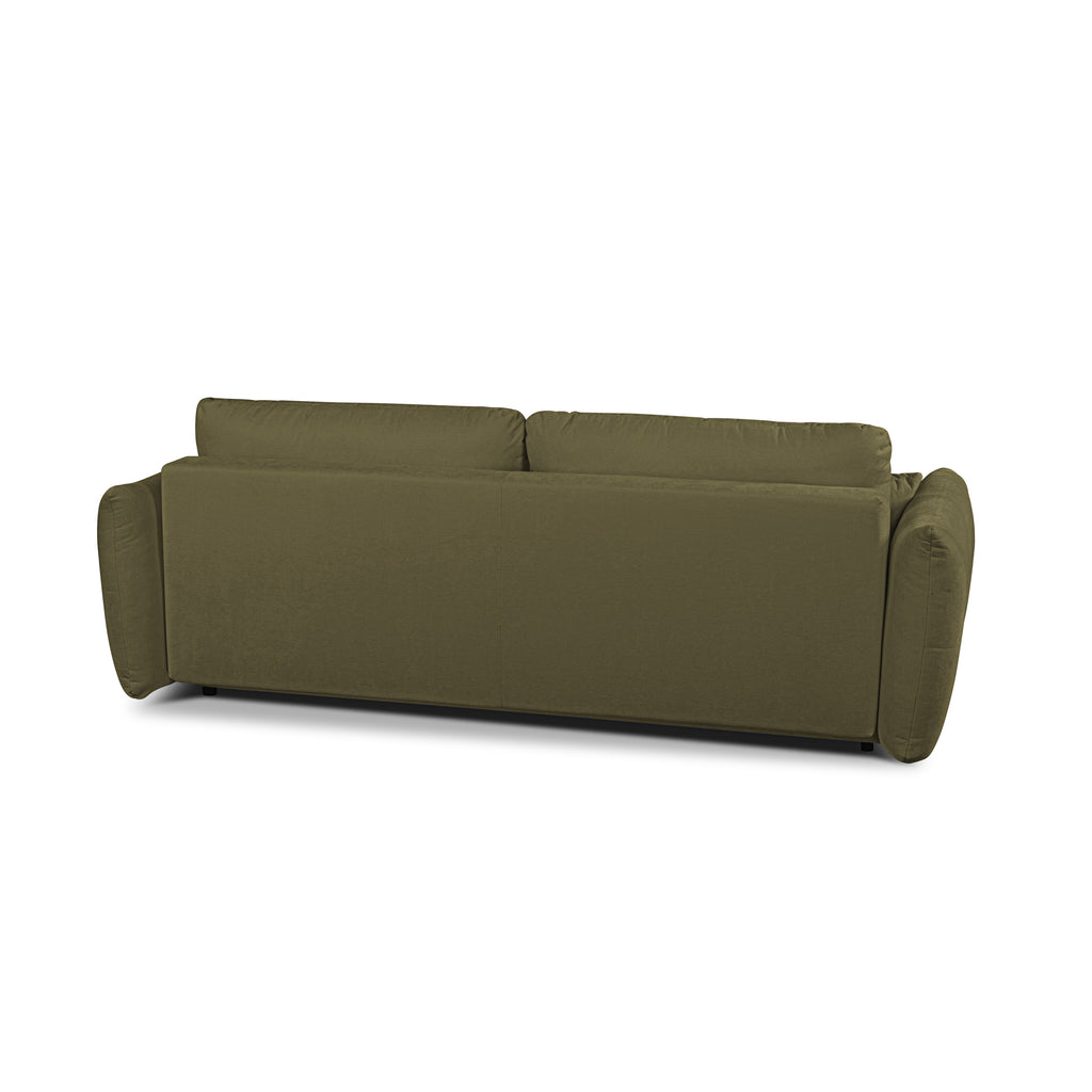 COMO 96.5'' 3-Seater Convertible Sofa Bed - Green