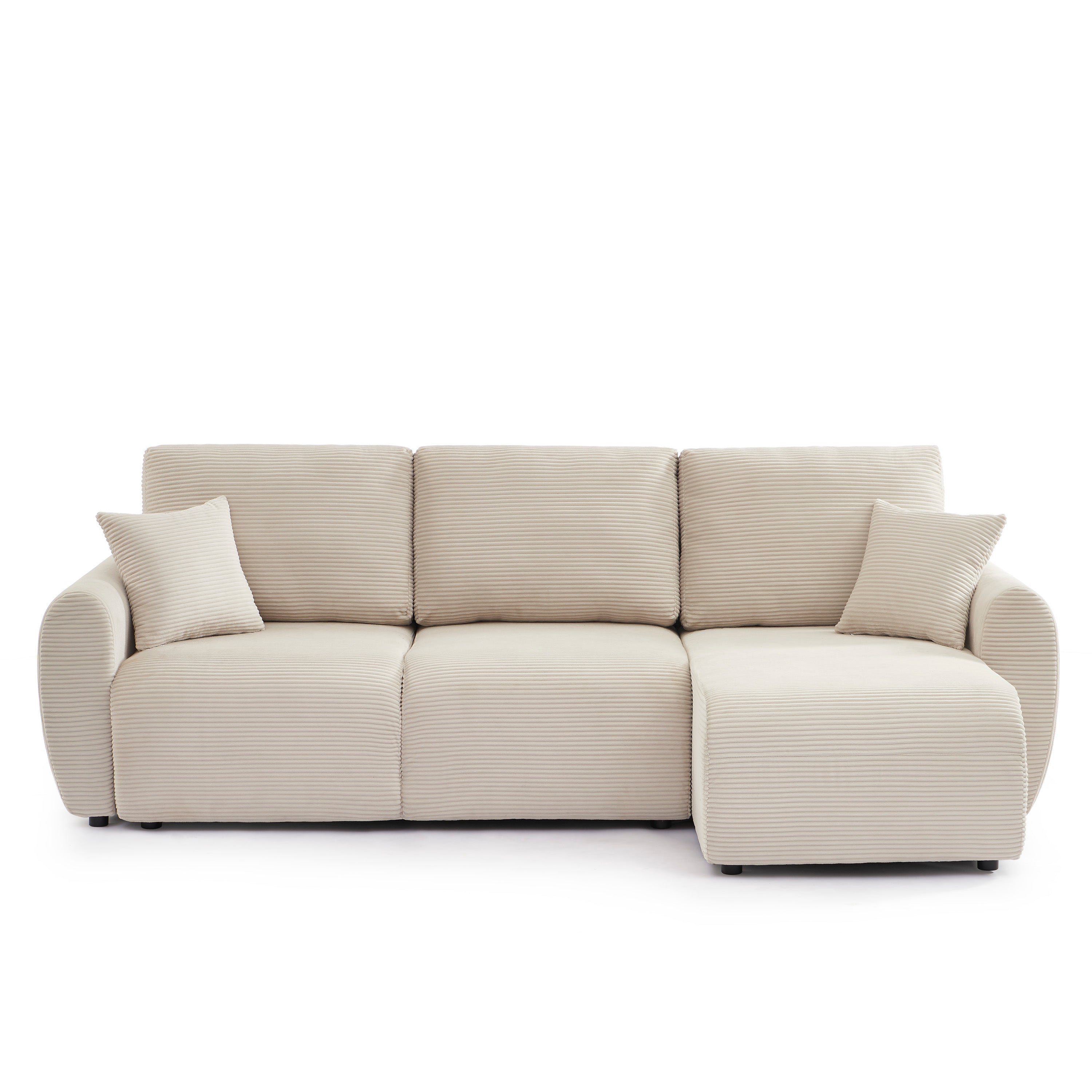 DANILO Fabric Corner Sofa – Beige