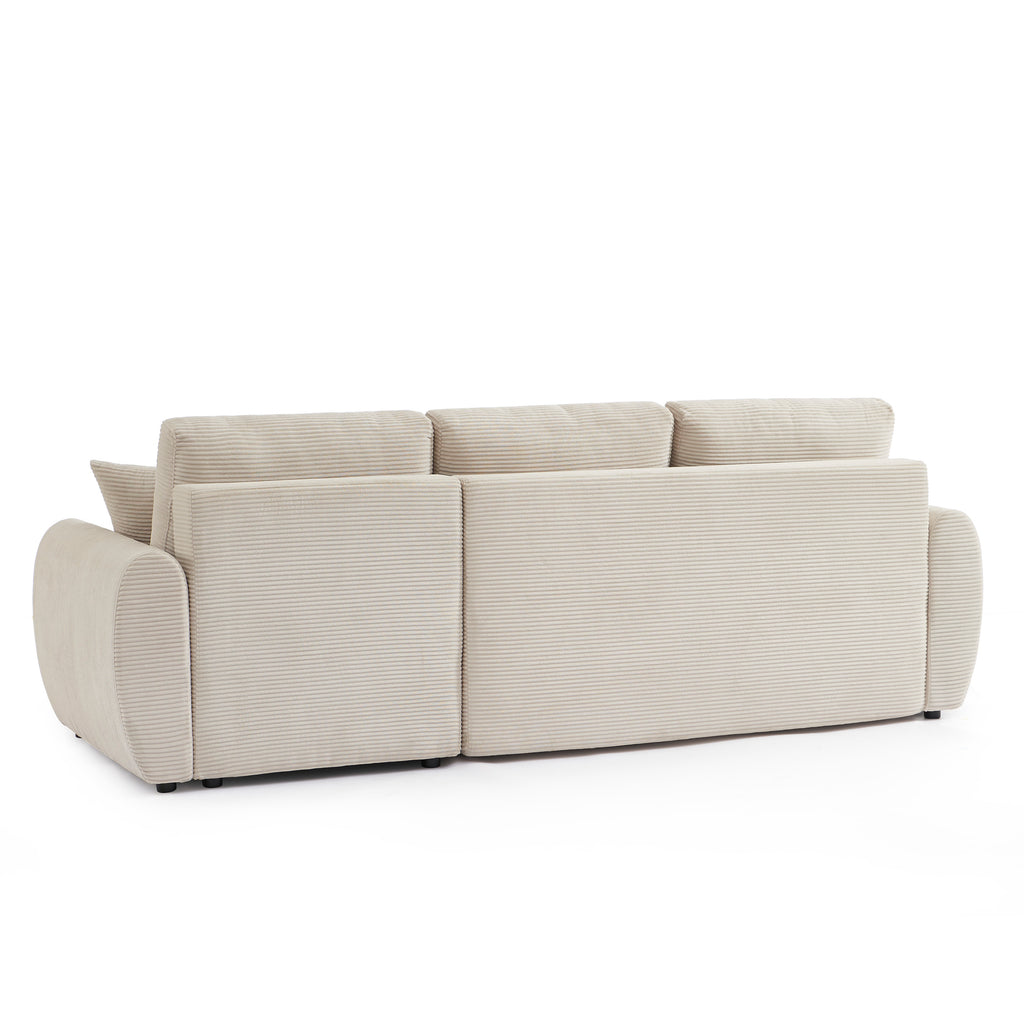 DANILO Fabric Corner Sofa – Beige