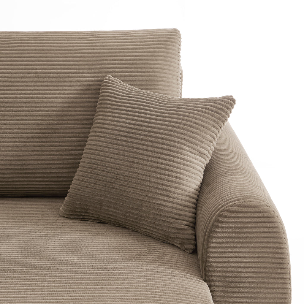 DANILO Fabric Corner Sofa – Greige