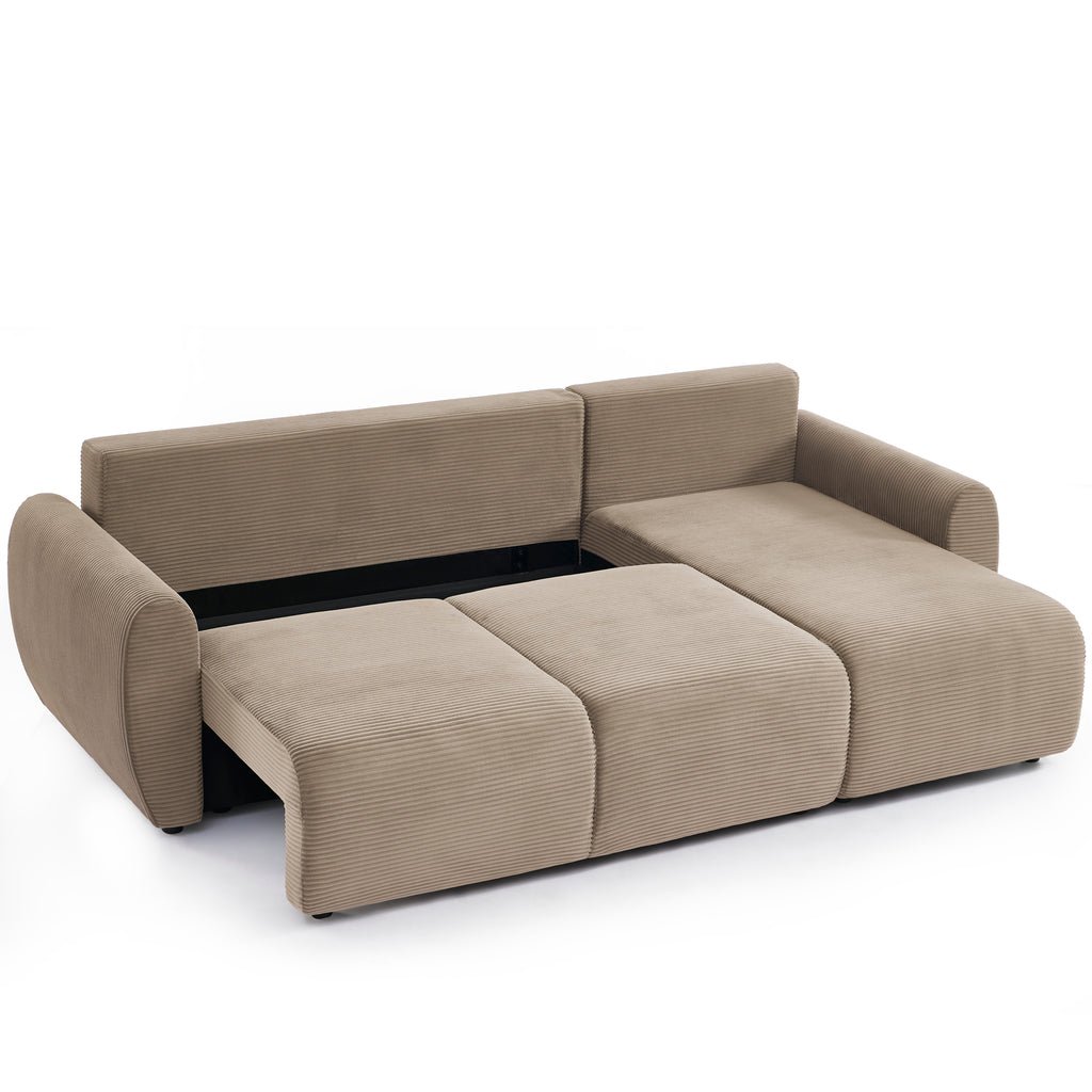 DANILO Fabric Corner Sofa – Greige