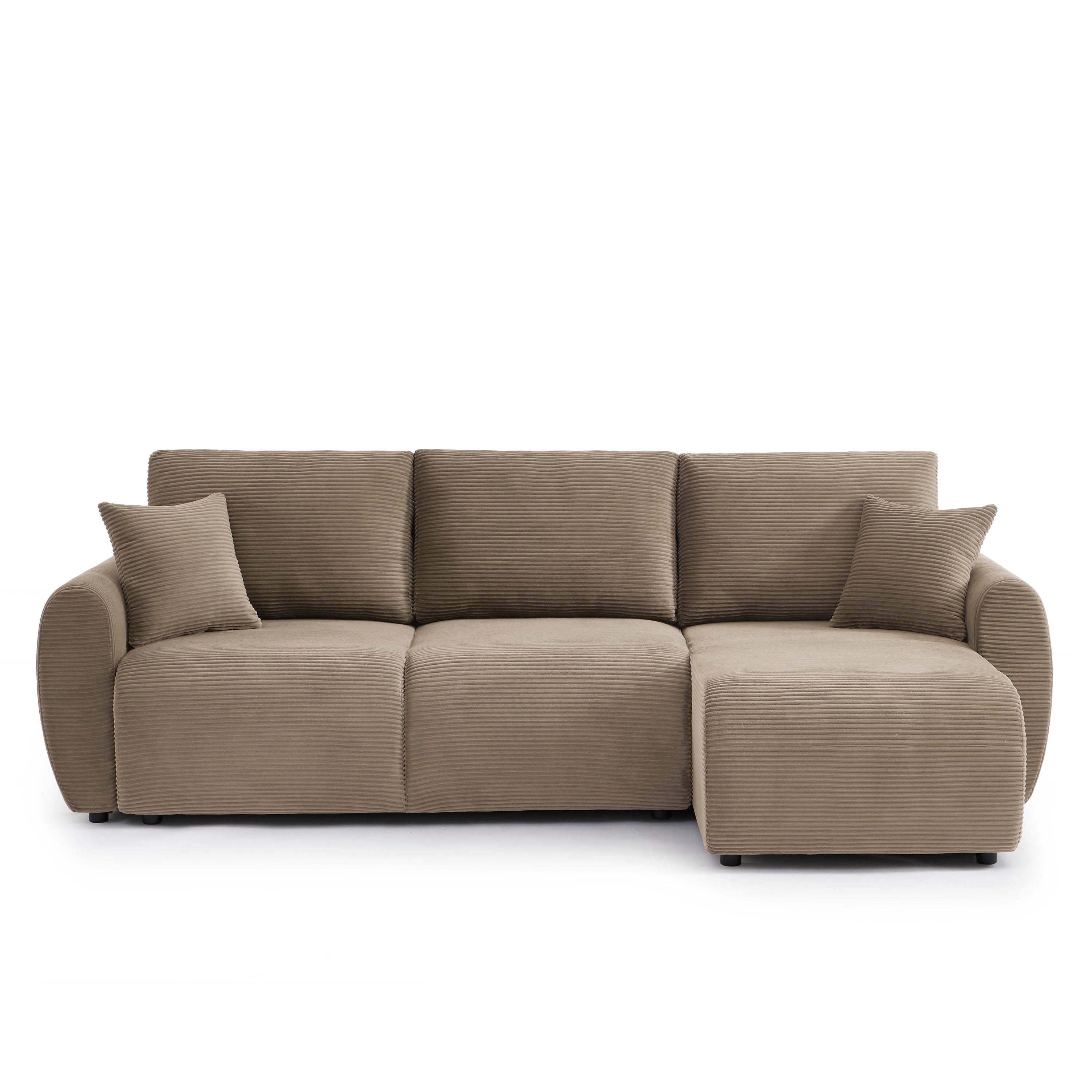 DANILO Fabric Corner Sofa – Greige