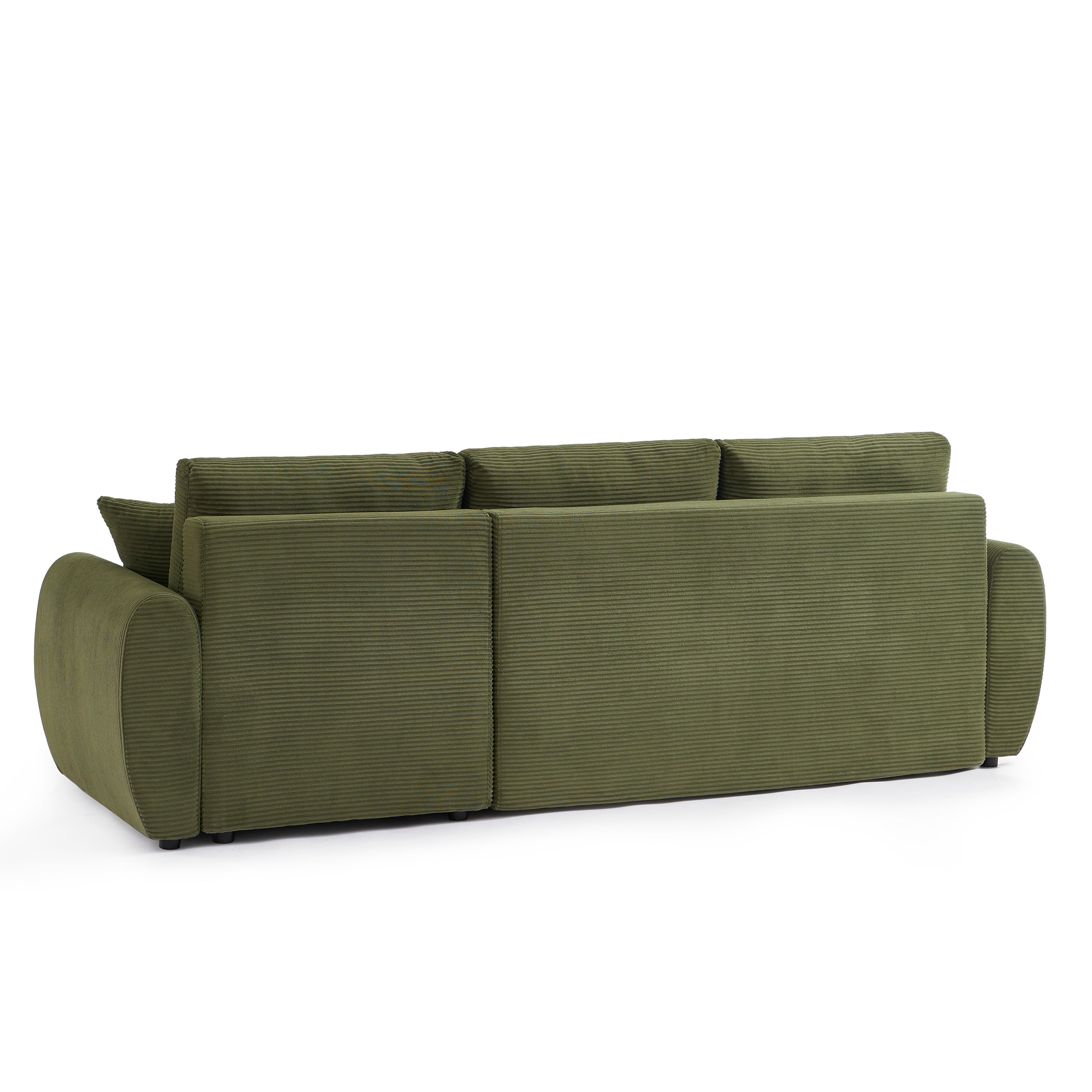 DANILO 98" Reversible Convertible Sectional Sofa - Green