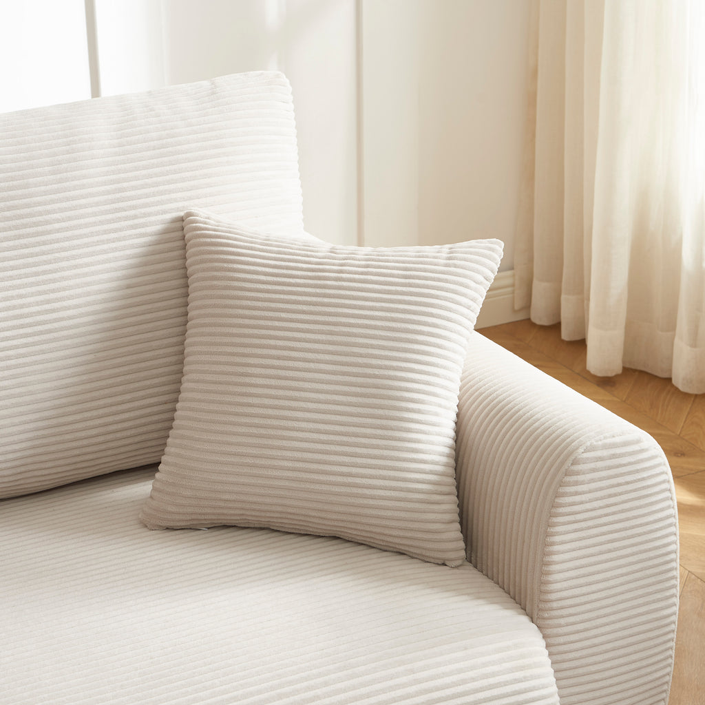 DANILO Fabric Corner Sofa – Beige