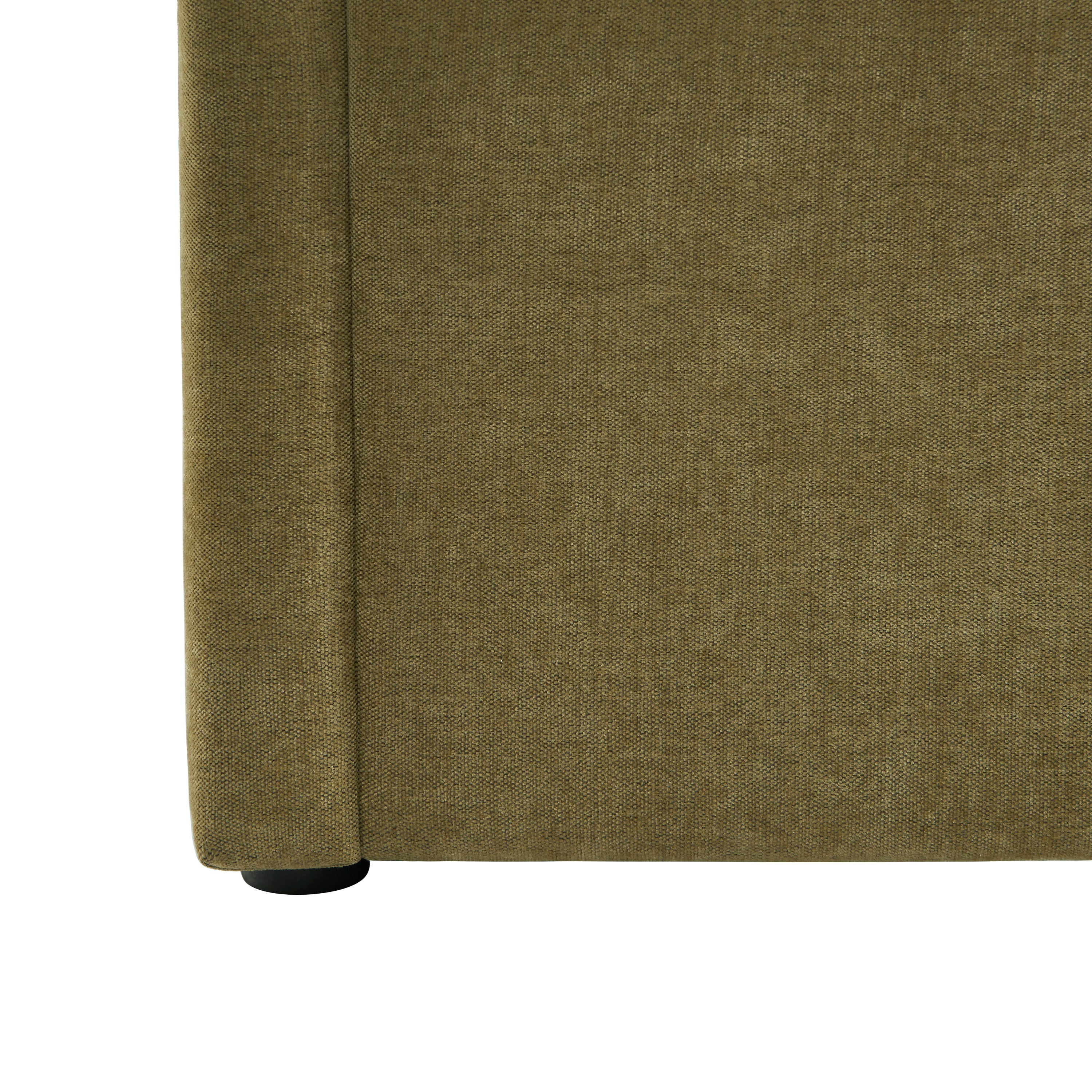DARIO Upholstered Storage Bed with Slatted Base – Green