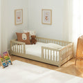 EDEN Kids Bed with Safety Rails 28" x 55"  - Beige