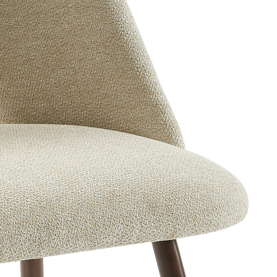 ELISABETH Set of 2 Upholstered Dining Chairs - Beige