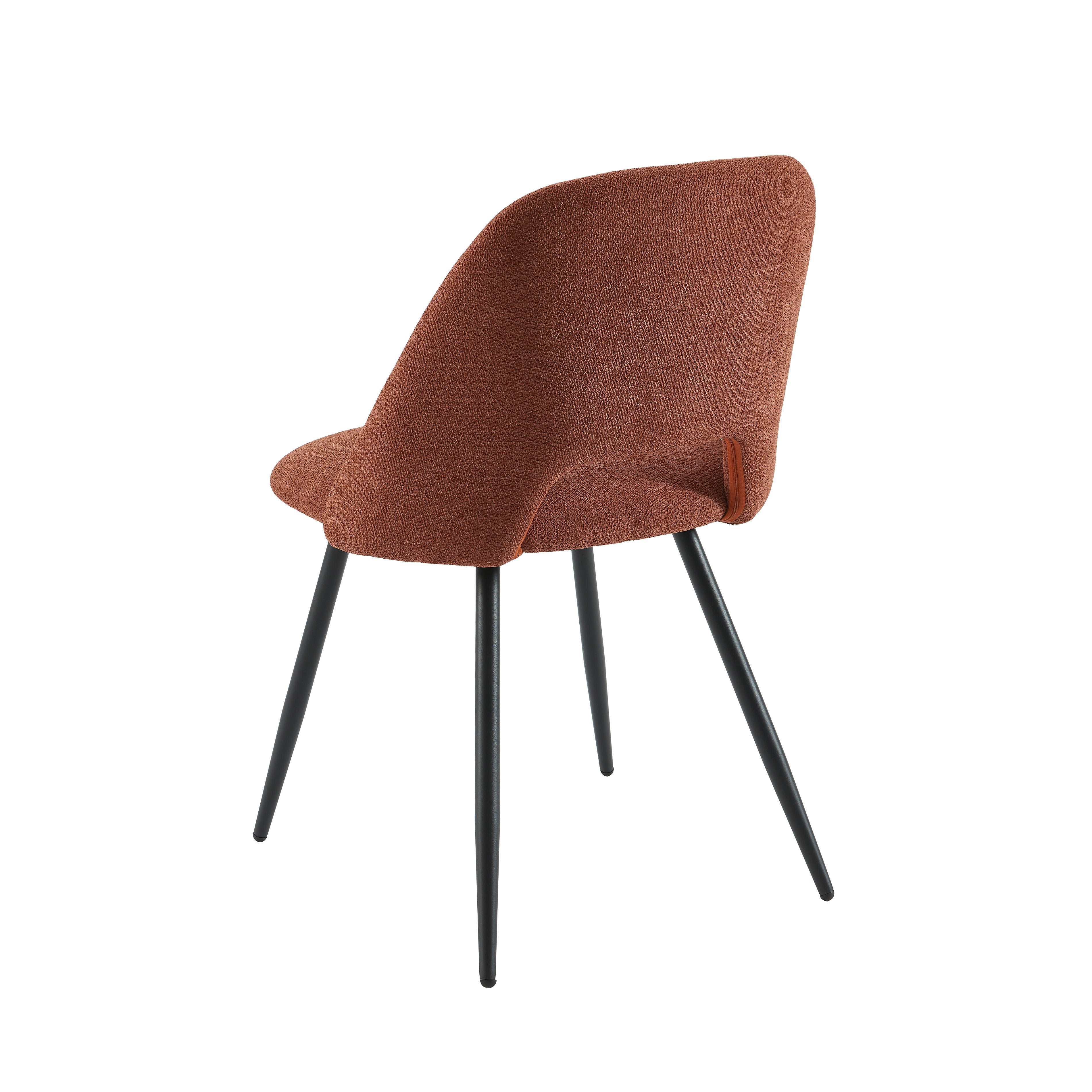 ELISABETH Set of 2 Upholstered Dining Chairs - Terracotta
