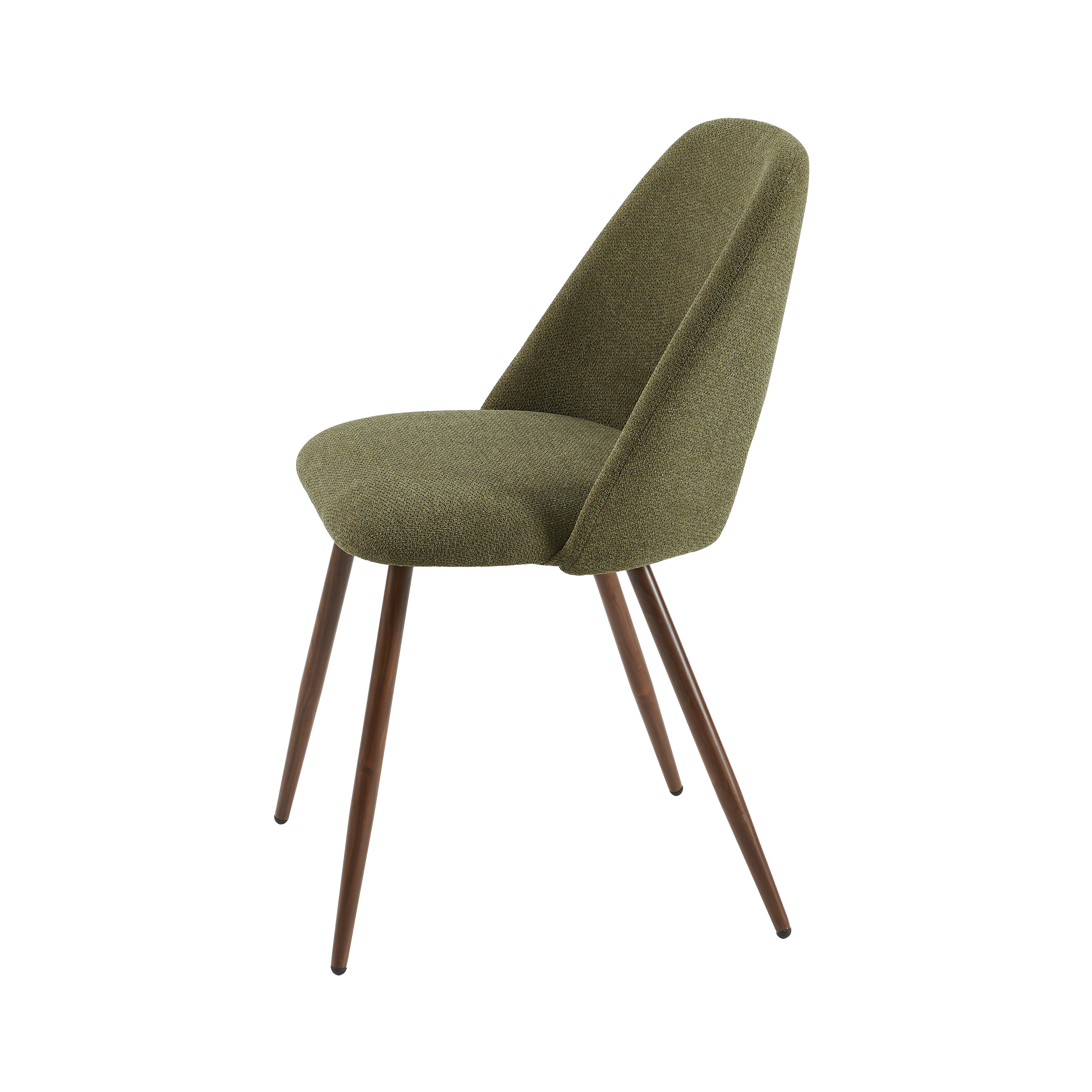 ELISABETH Set of 2 Upholstered Dining Chairs - Green