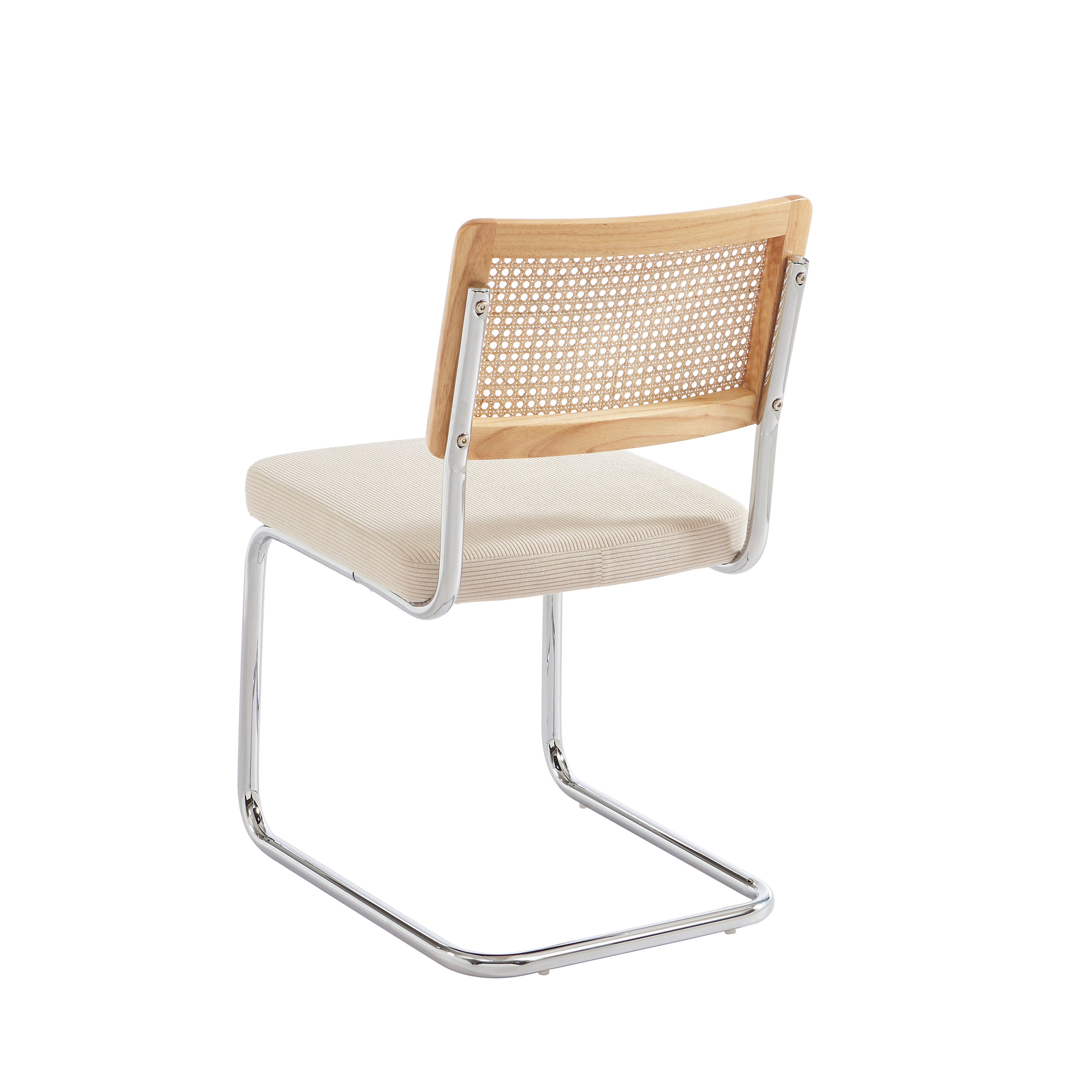 ELLA Set of 2 Upholstered Dining Chairs – Beige
