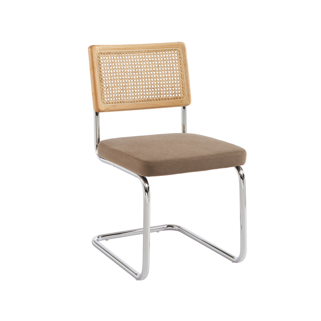 ELLA Set of 2 Upholstered Dining Chairs – Greige