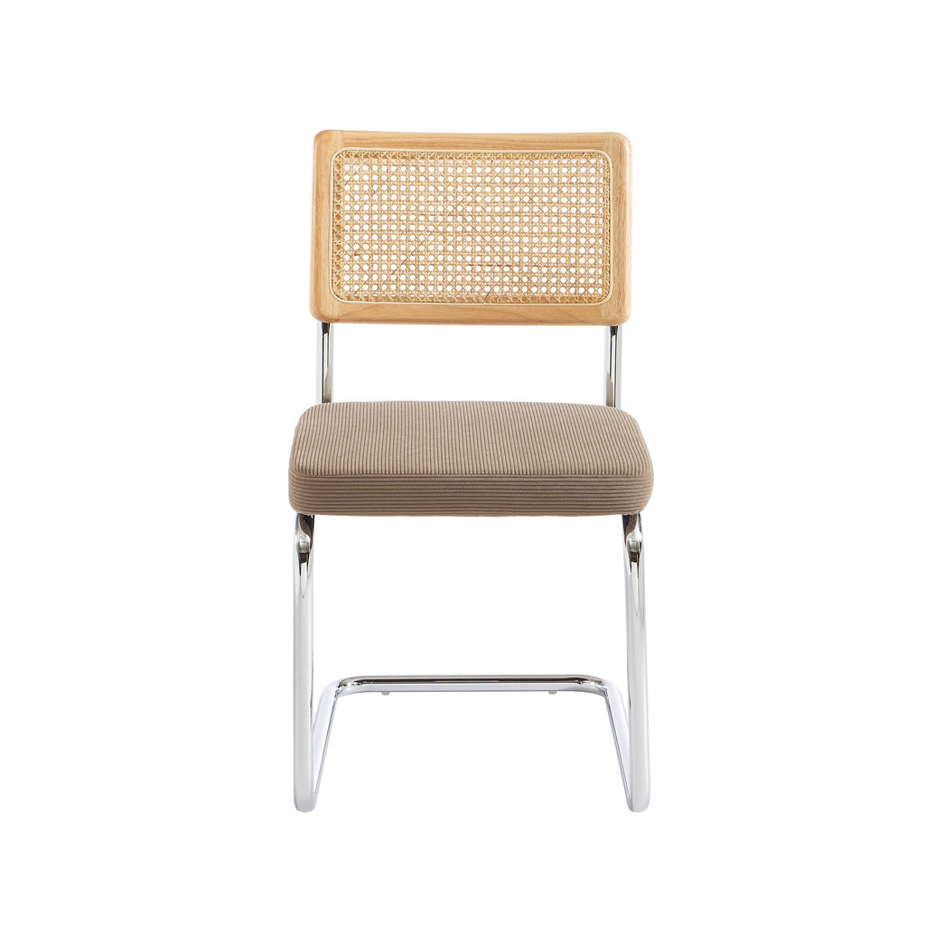 ELLA Set of 2 Upholstered Dining Chairs – Greige