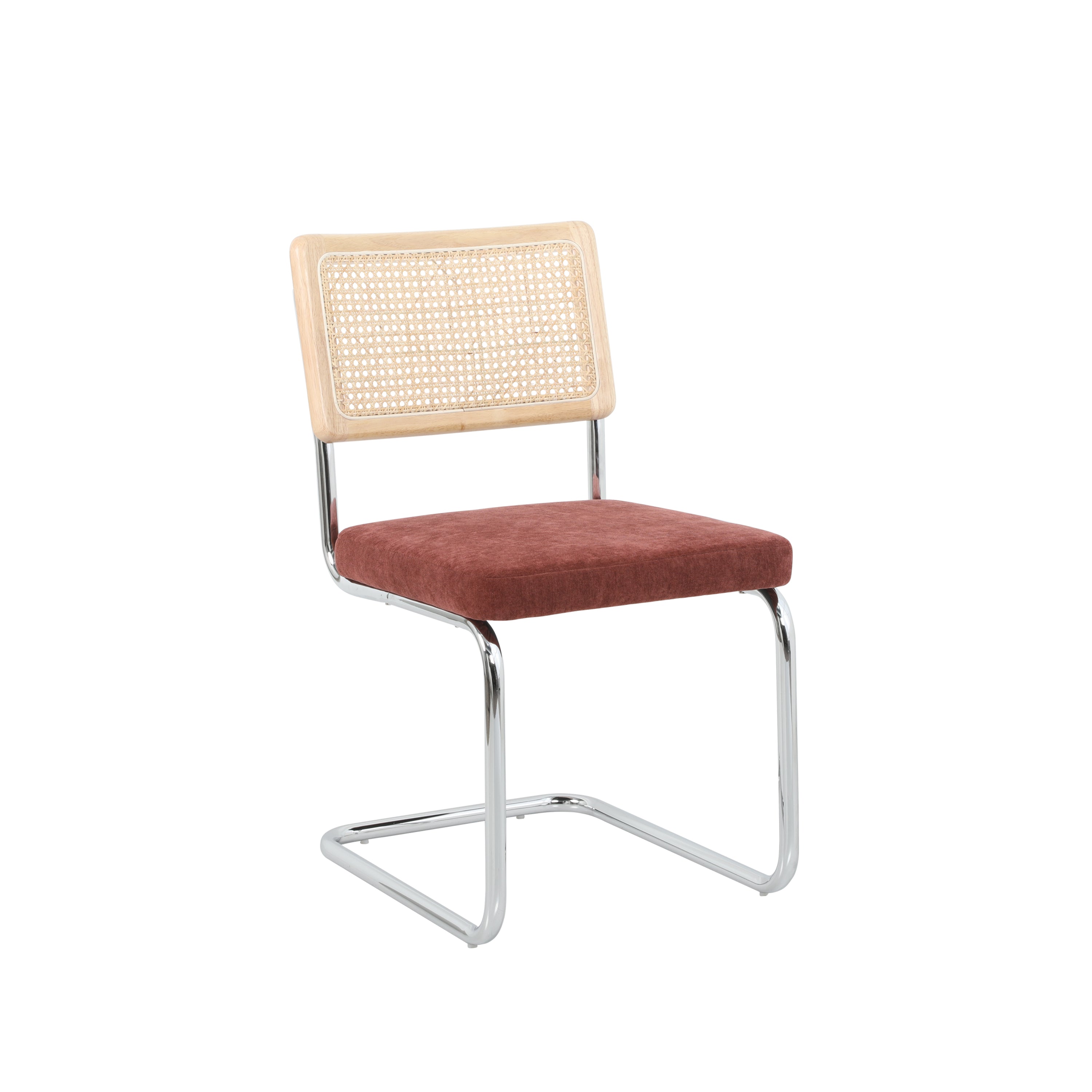 ELLA Set of 2 Upholstered Dining Chairs – Orange