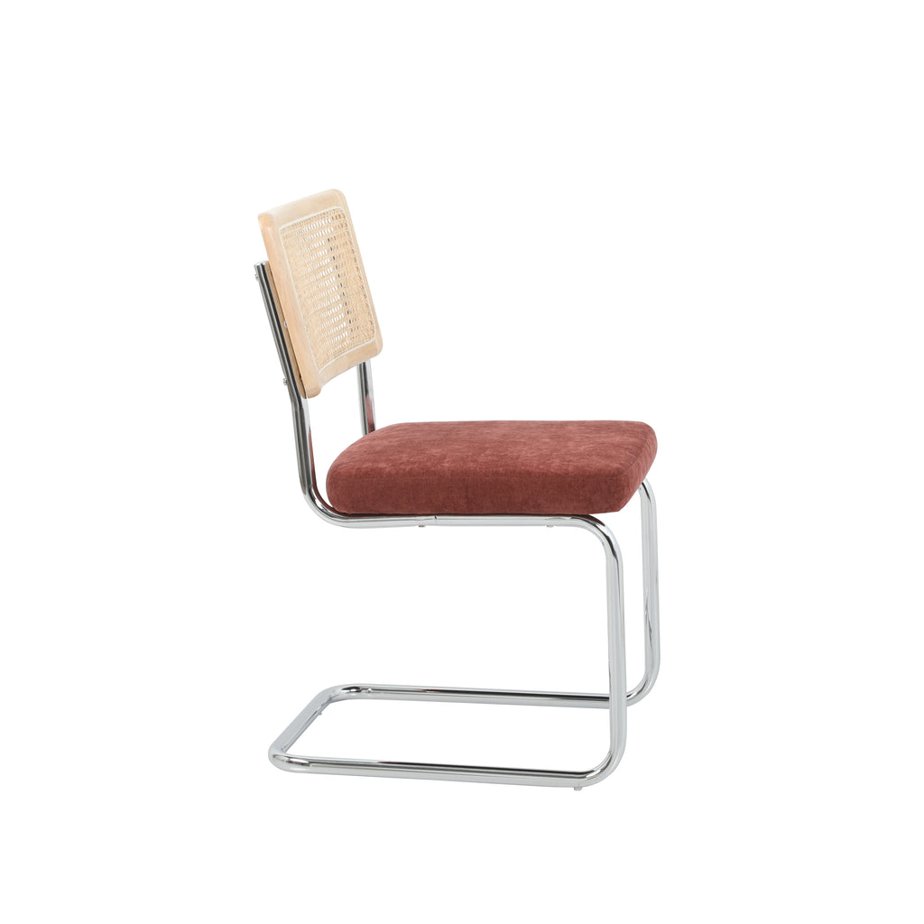 ELLA Set of 2 Upholstered Dining Chairs – Orange