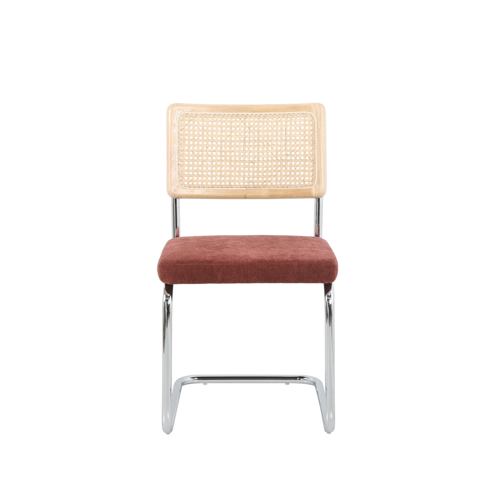 ELLA Set of 2 Upholstered Dining Chairs – Orange