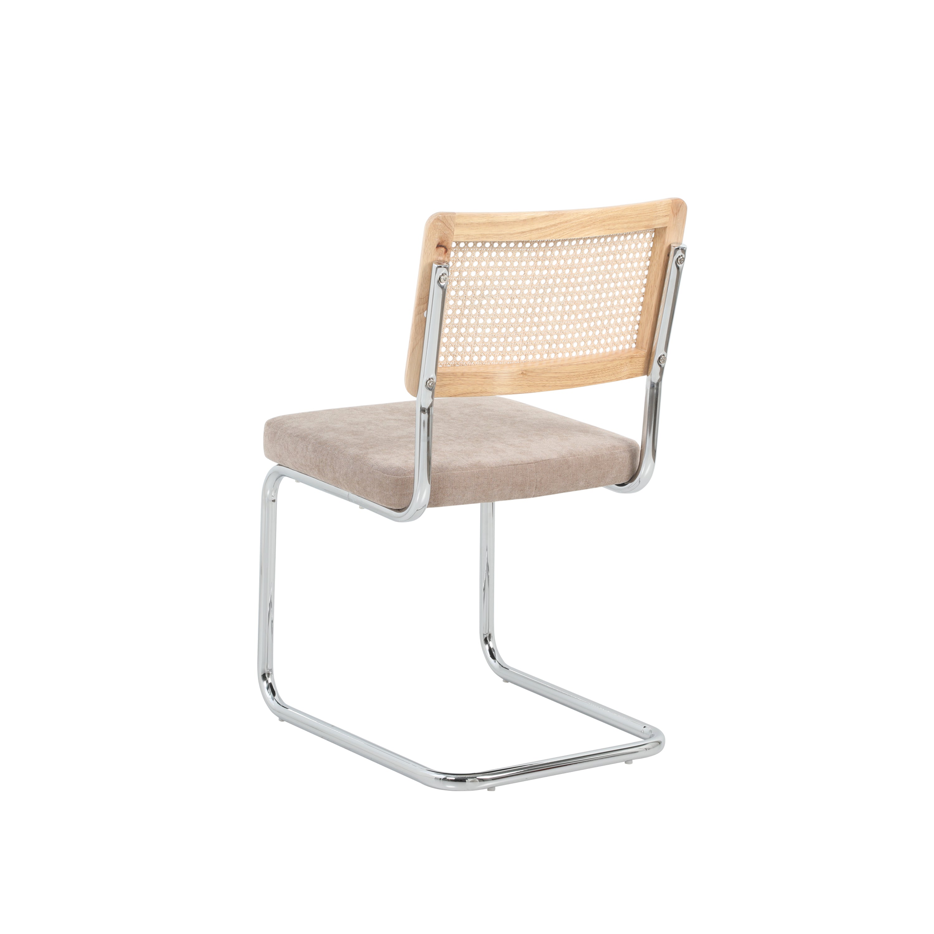 ELLA Set of 2 Upholstered Dining Chairs – Brown