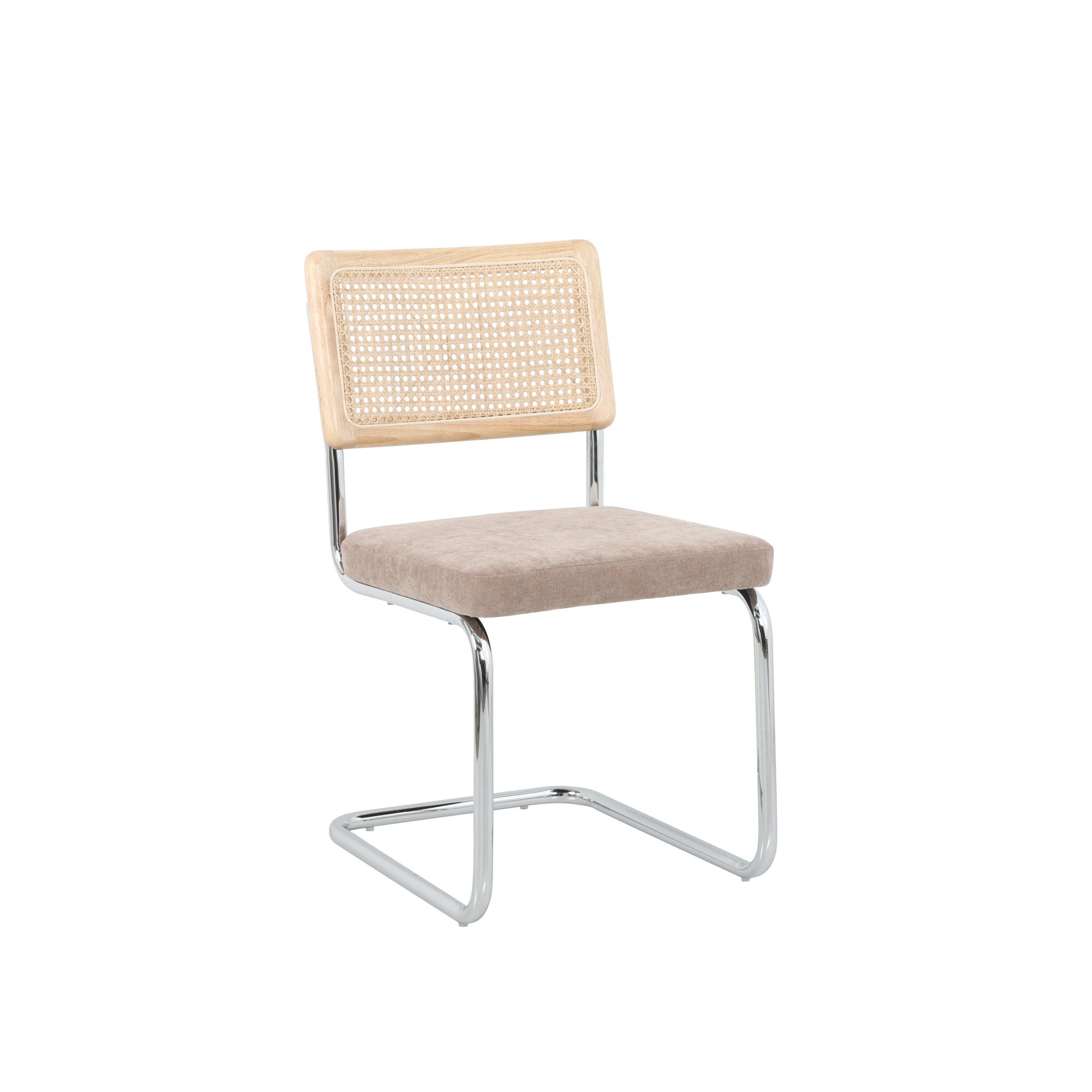 ELLA Set of 2 Upholstered Dining Chairs – Brown