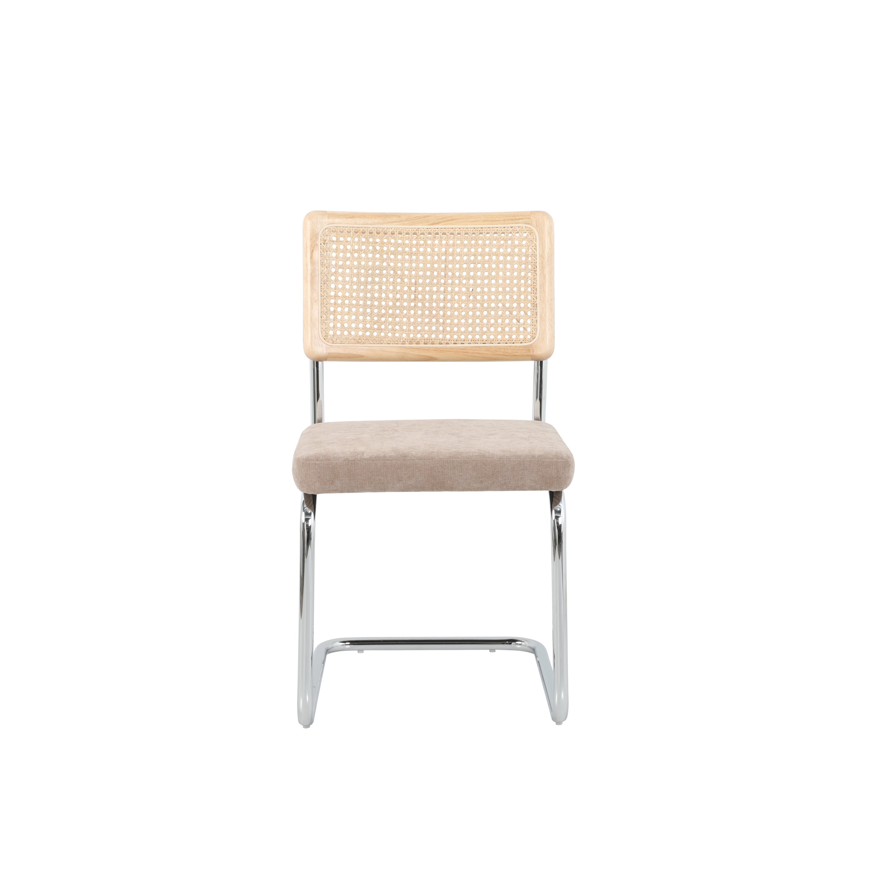 ELLA Set of 2 Upholstered Dining Chairs – Brown