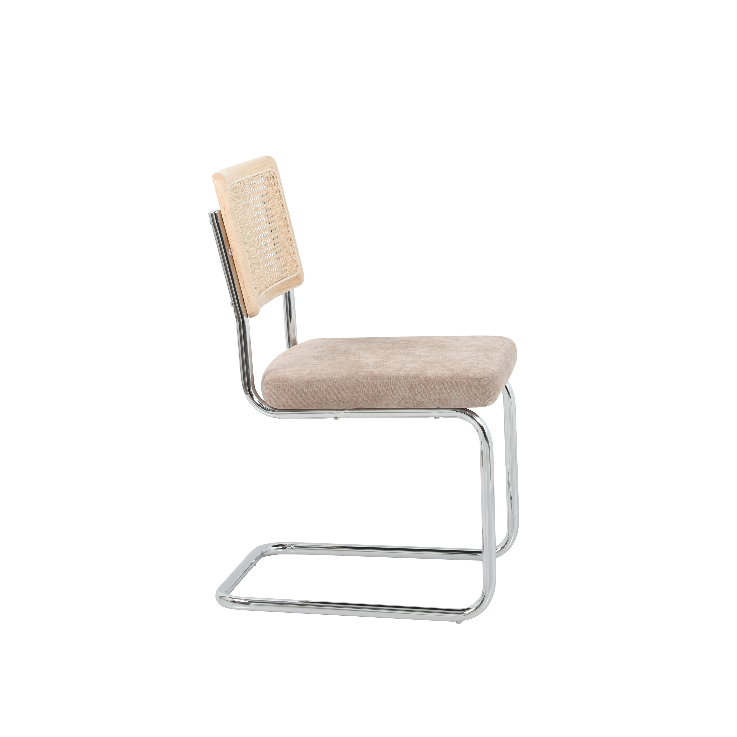 ELLA Set of 2 Upholstered Dining Chairs – Brown