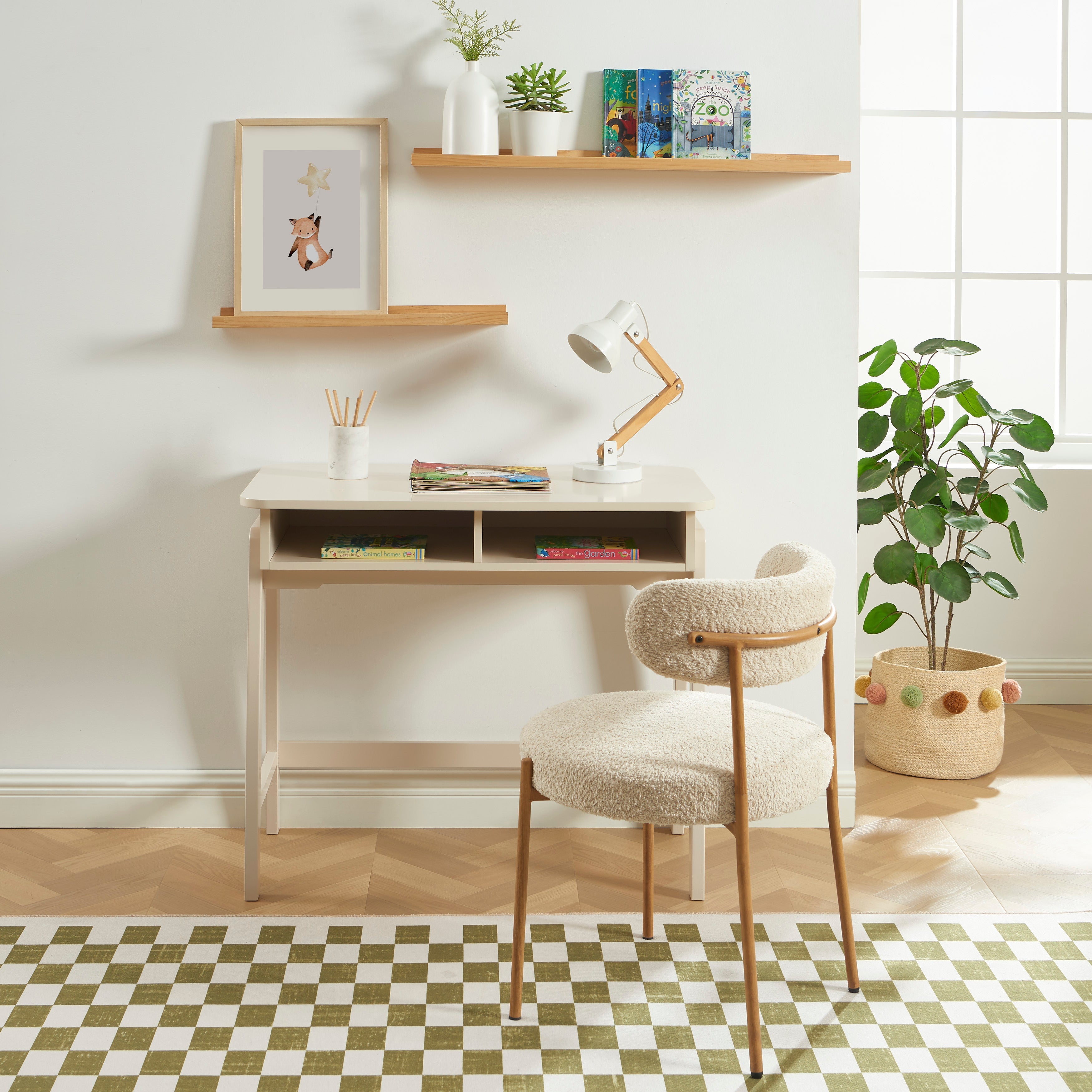 Kids Desk Elli Beige 90cm – Beige