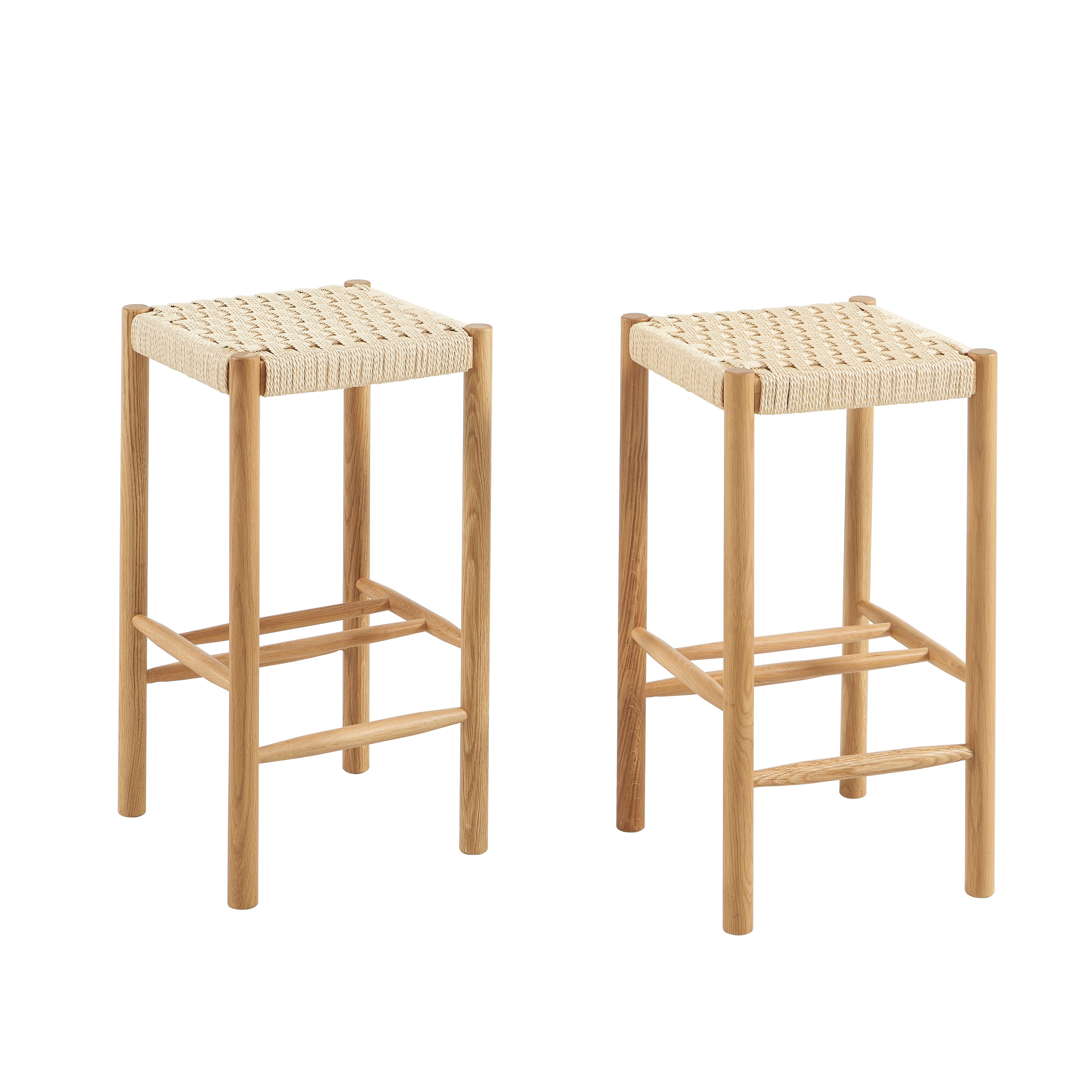 ELLIO Stool Set - Light Wood