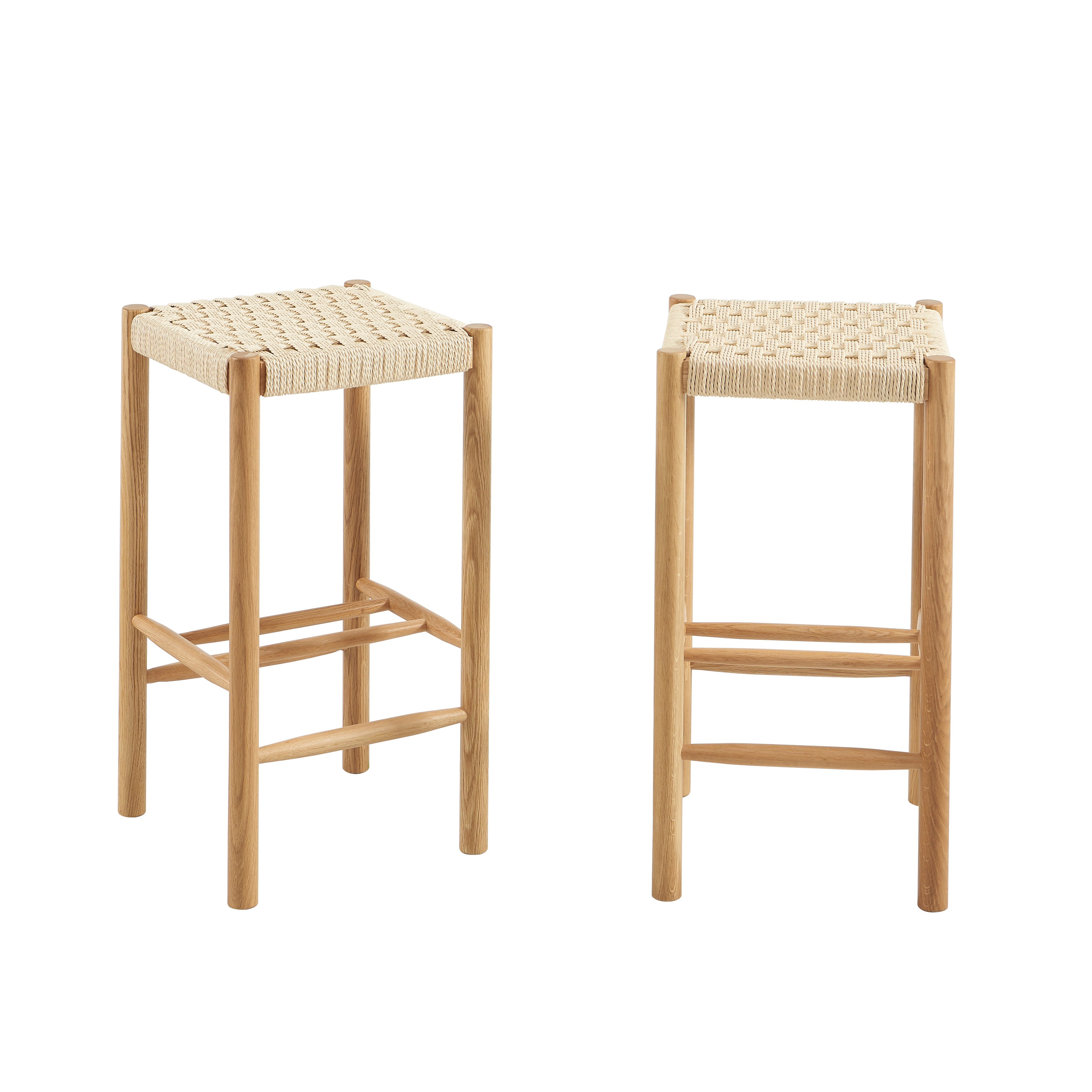 ELLIO Stool Set - Light Wood