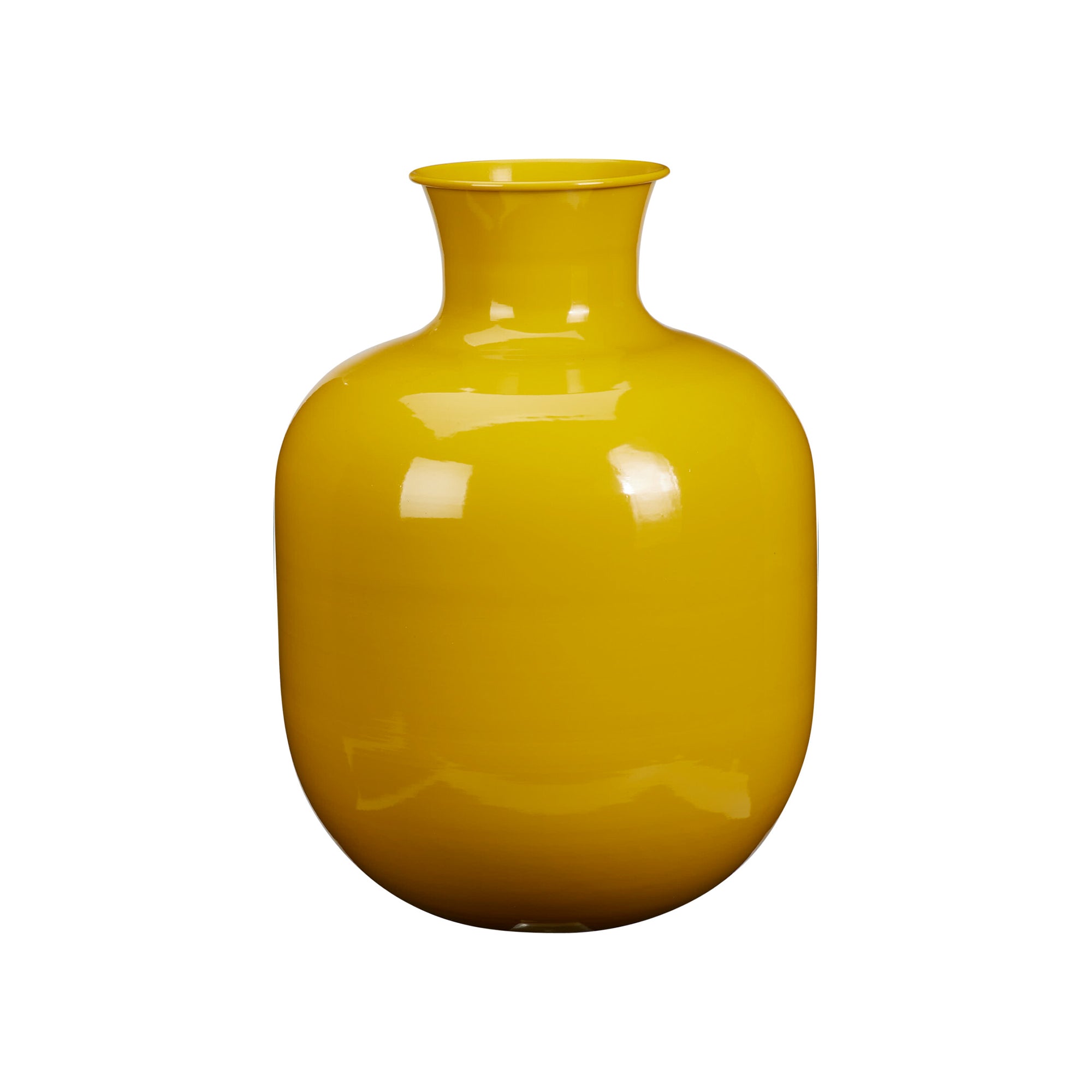 ERI Metal Vase 16"  - Yellow