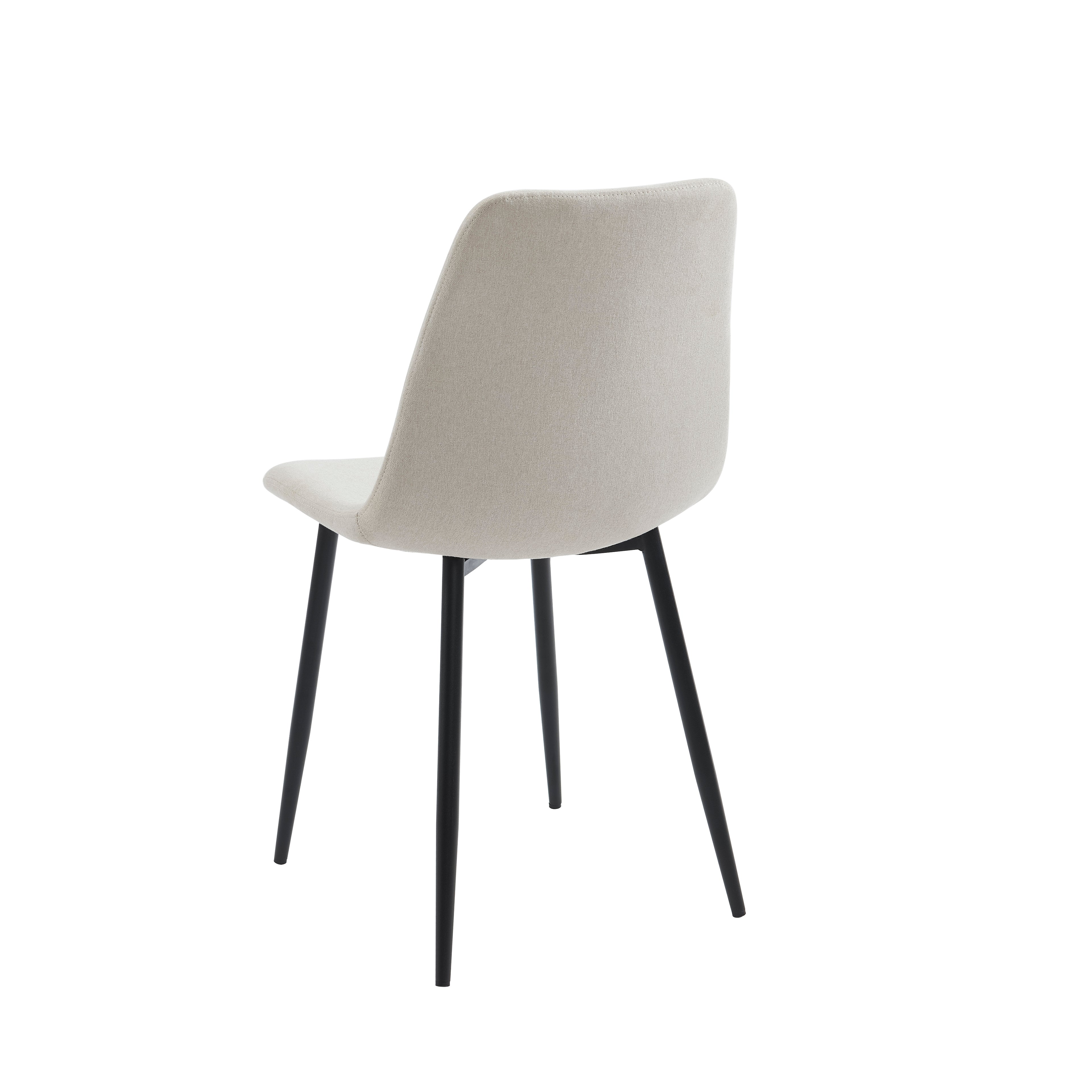 Set of 4 Chairs ESTELLE Fabric Light - Beige