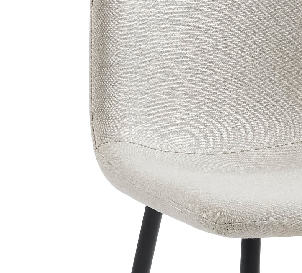 Set of 4 Chairs ESTELLE Fabric Light - Beige