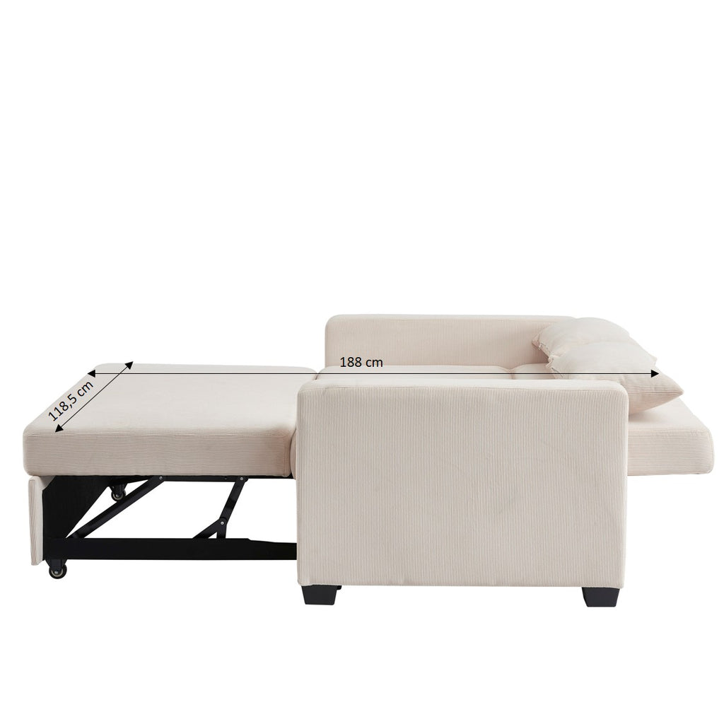 EVA 67" Convertible Sofa Bed - Beige