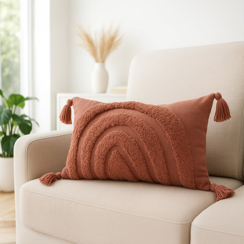 FYN Rectangular Cushion 20" x 12" Cotton - Orange